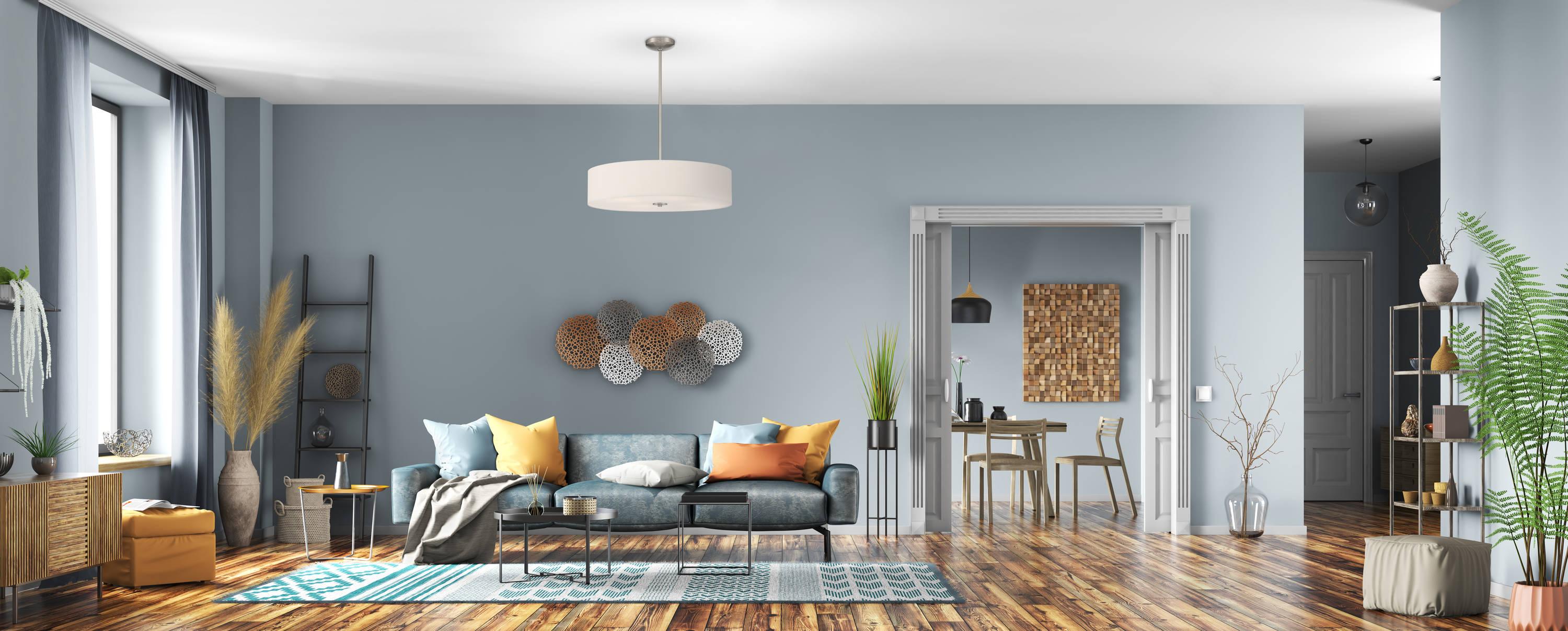 Access Lighting Mid Town 4 - Light Pendant in  Brushed Steel