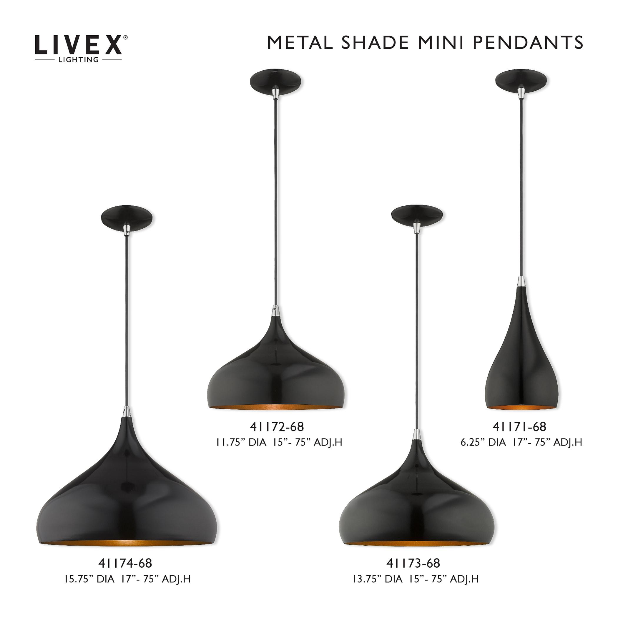 Schultz Single Light Metal Dimmable Pendant