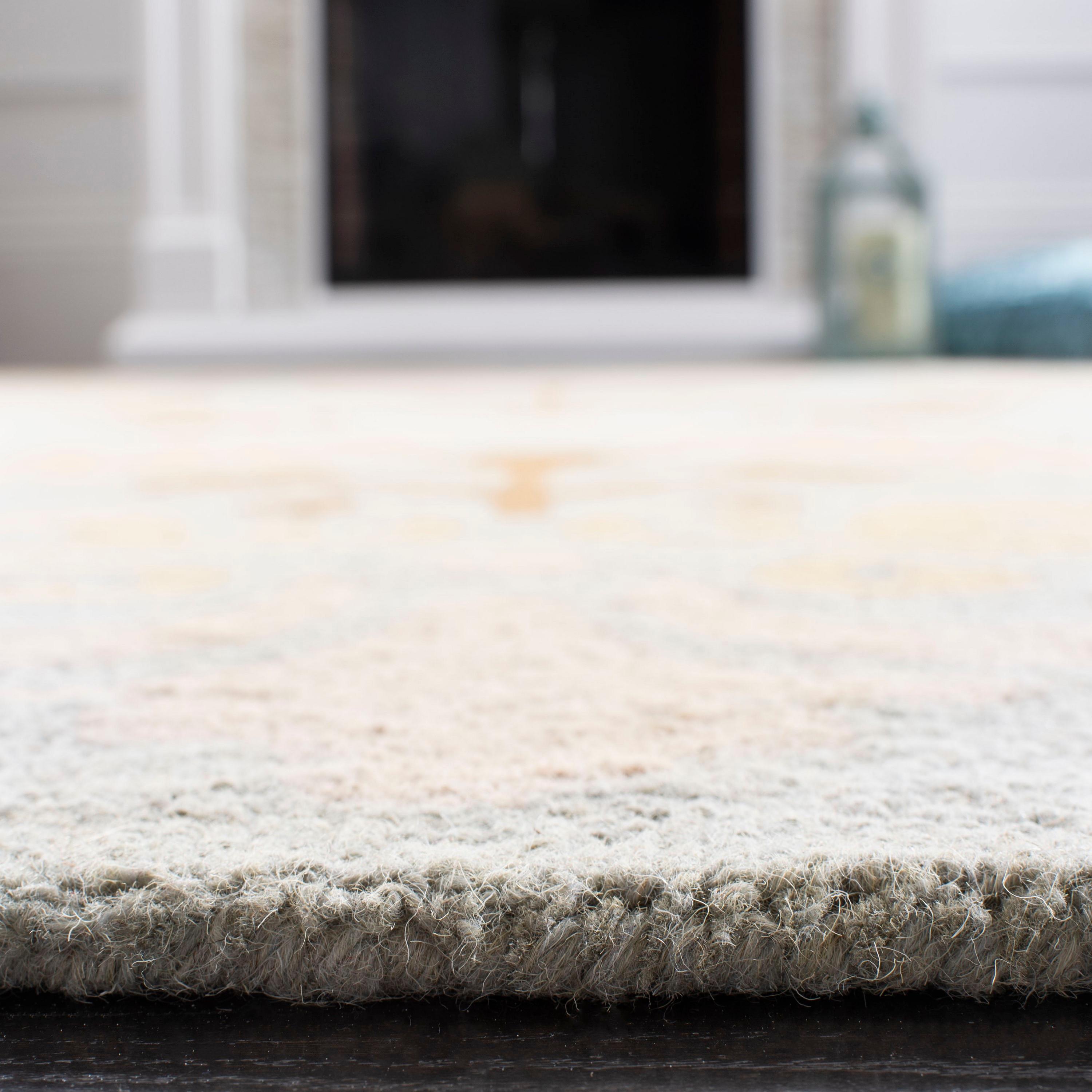 SAFAVIEH Blossom Maris Floral Medallion Wool Area Rug, Blue/Multi, 8' x 10'