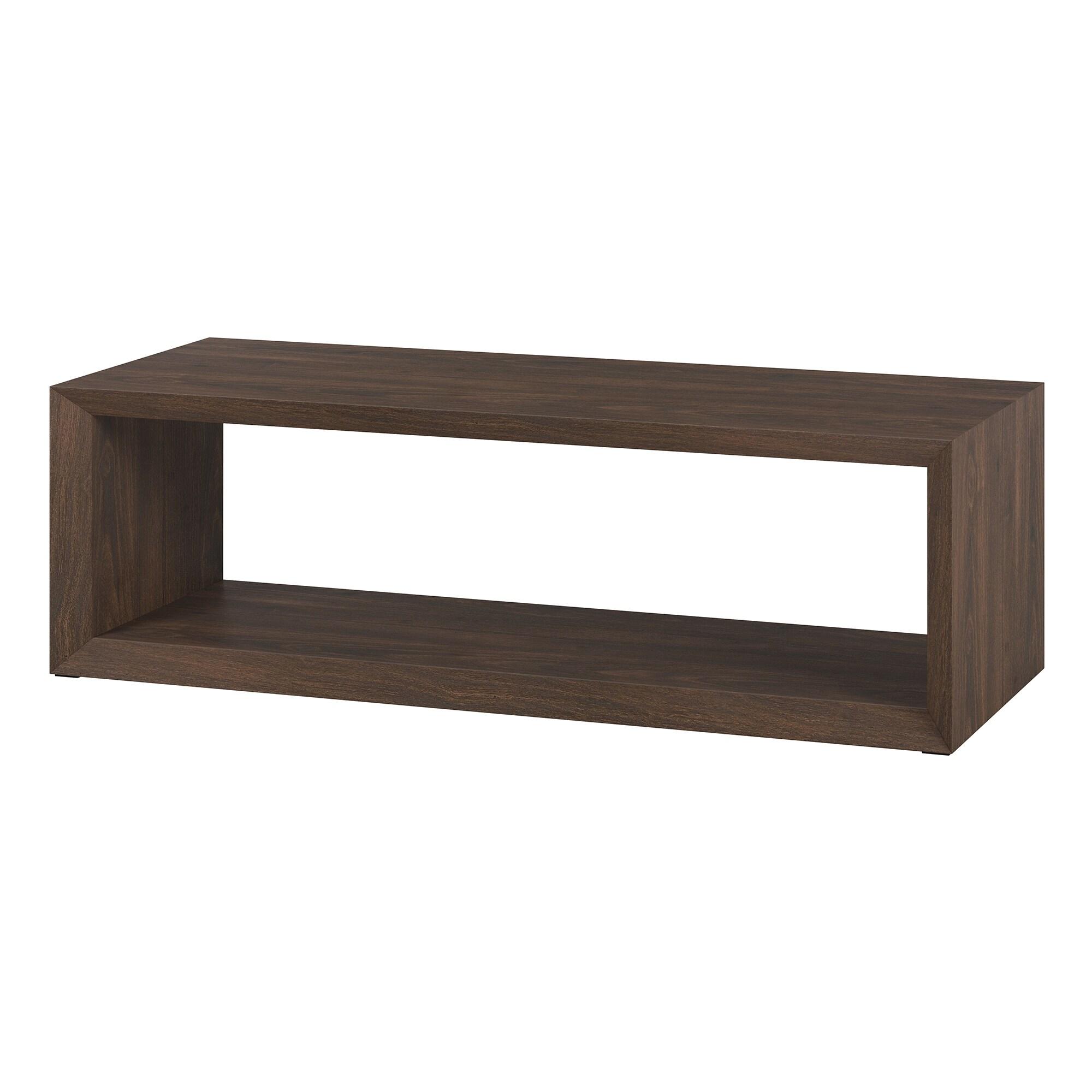 Foxtrot Faux Wood Coffee Table With Shelf