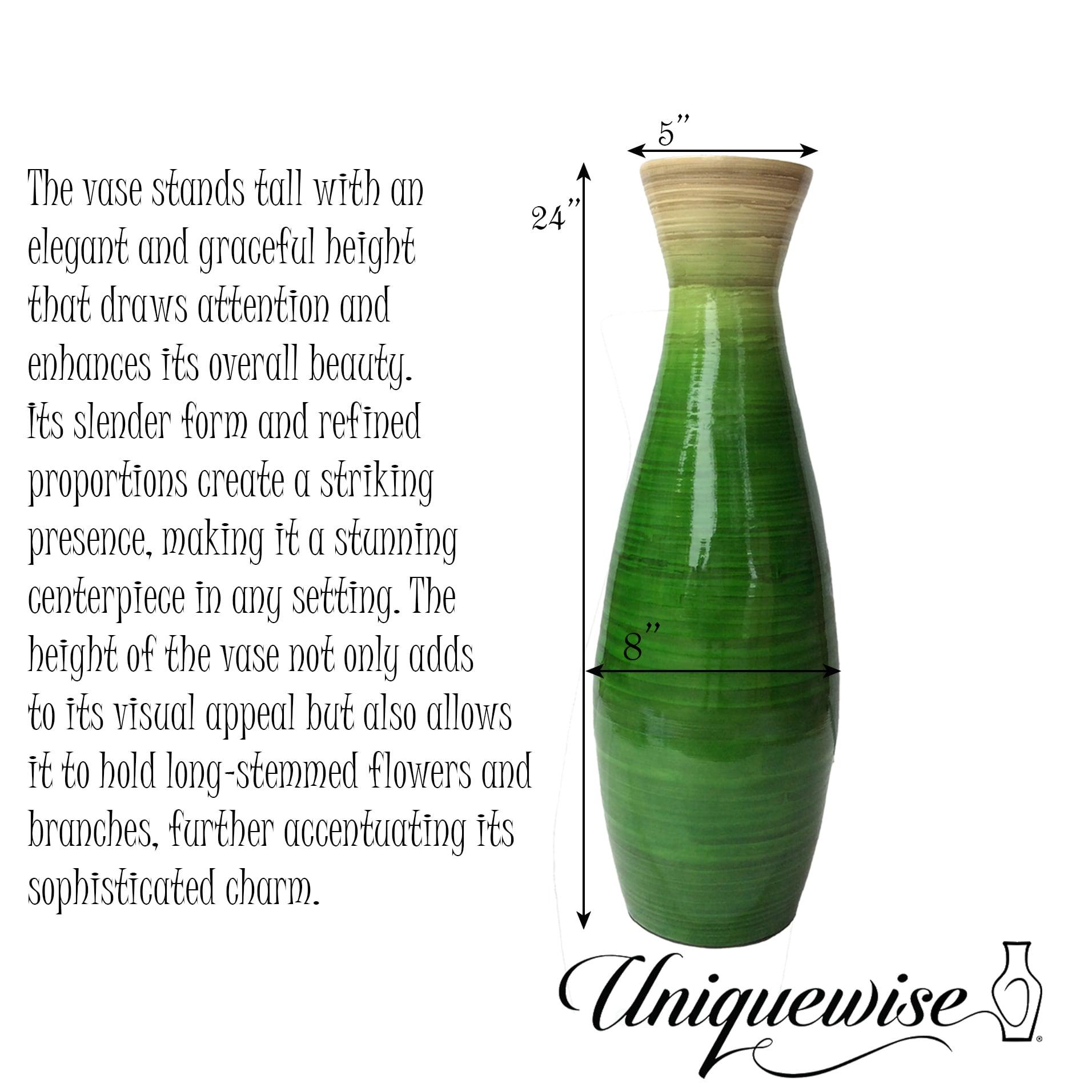 Uniquewise Handmade Wood Floor Vase