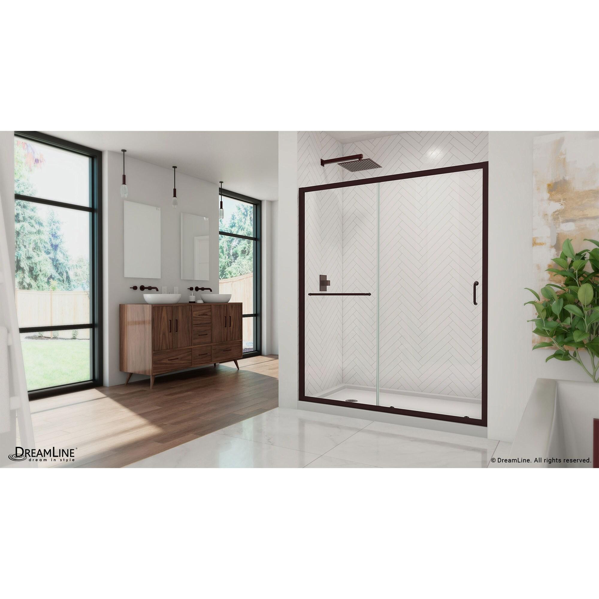 Infinity-Z 60" W x 74.75" H Framed Sliding Shower Kit