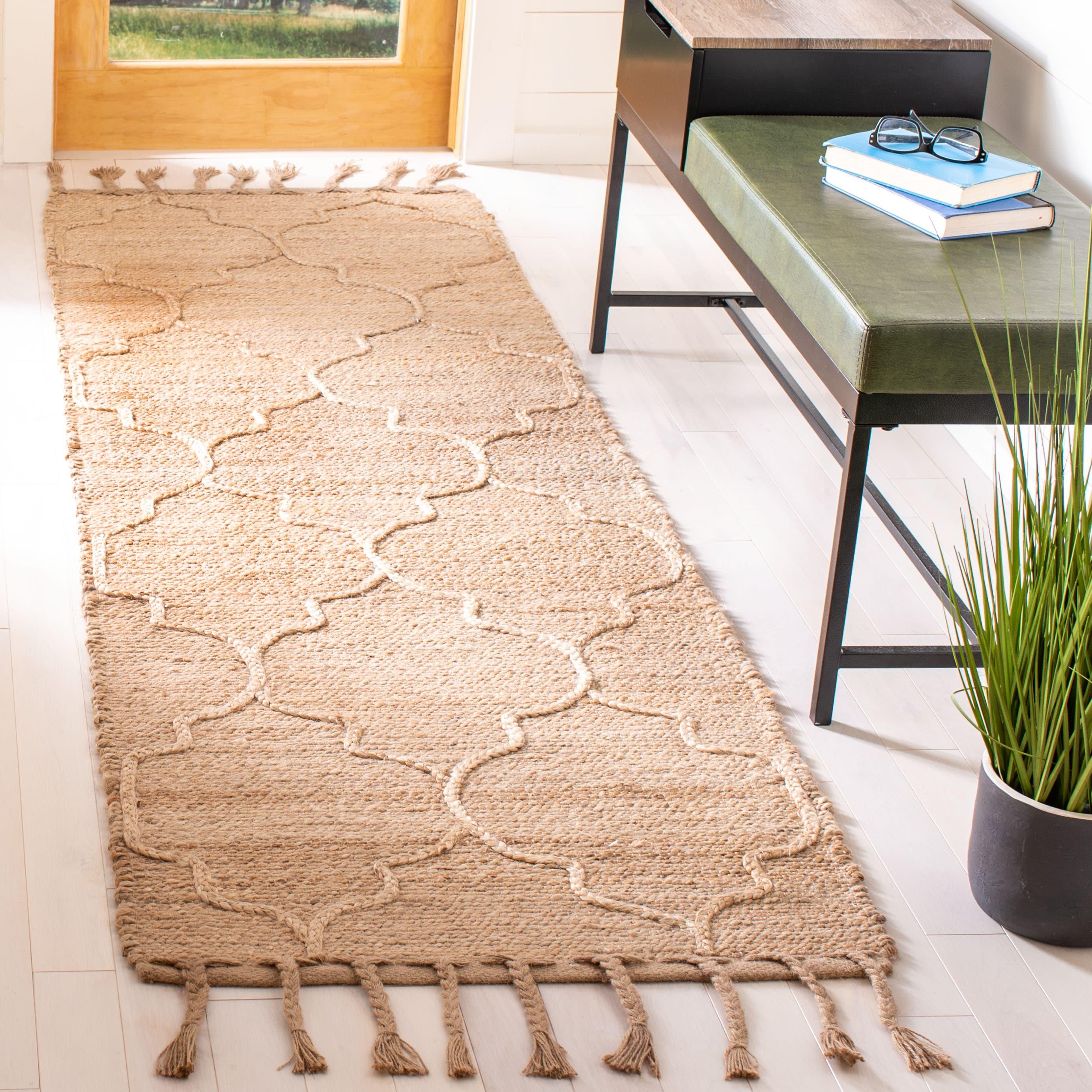 Natural Fiber NF106 Hand Woven Runner Rug - Natural - 2'6"x8' - Safavieh..