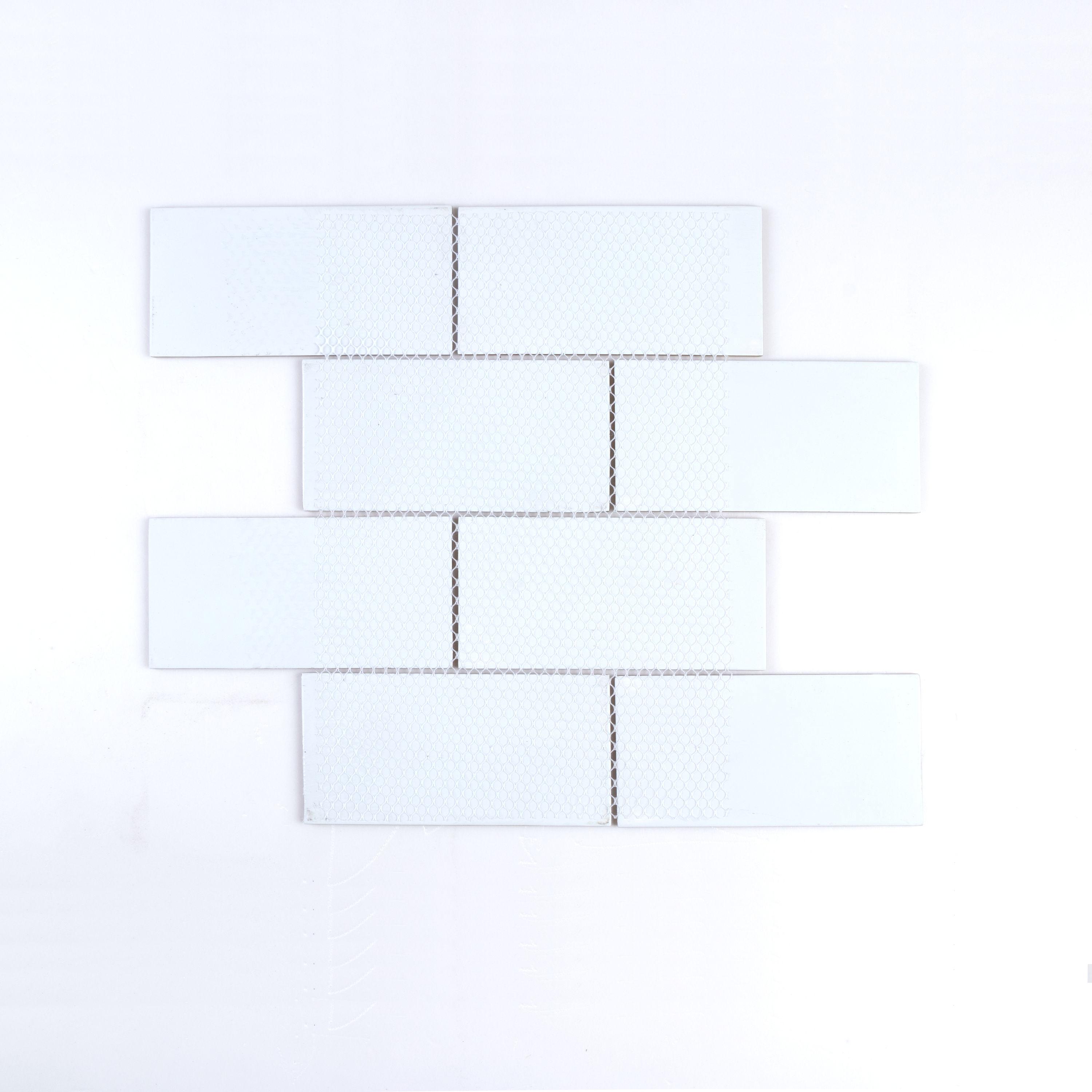 Premium 3" x 6" Straight Edge Glass Mosaic Subway Tile