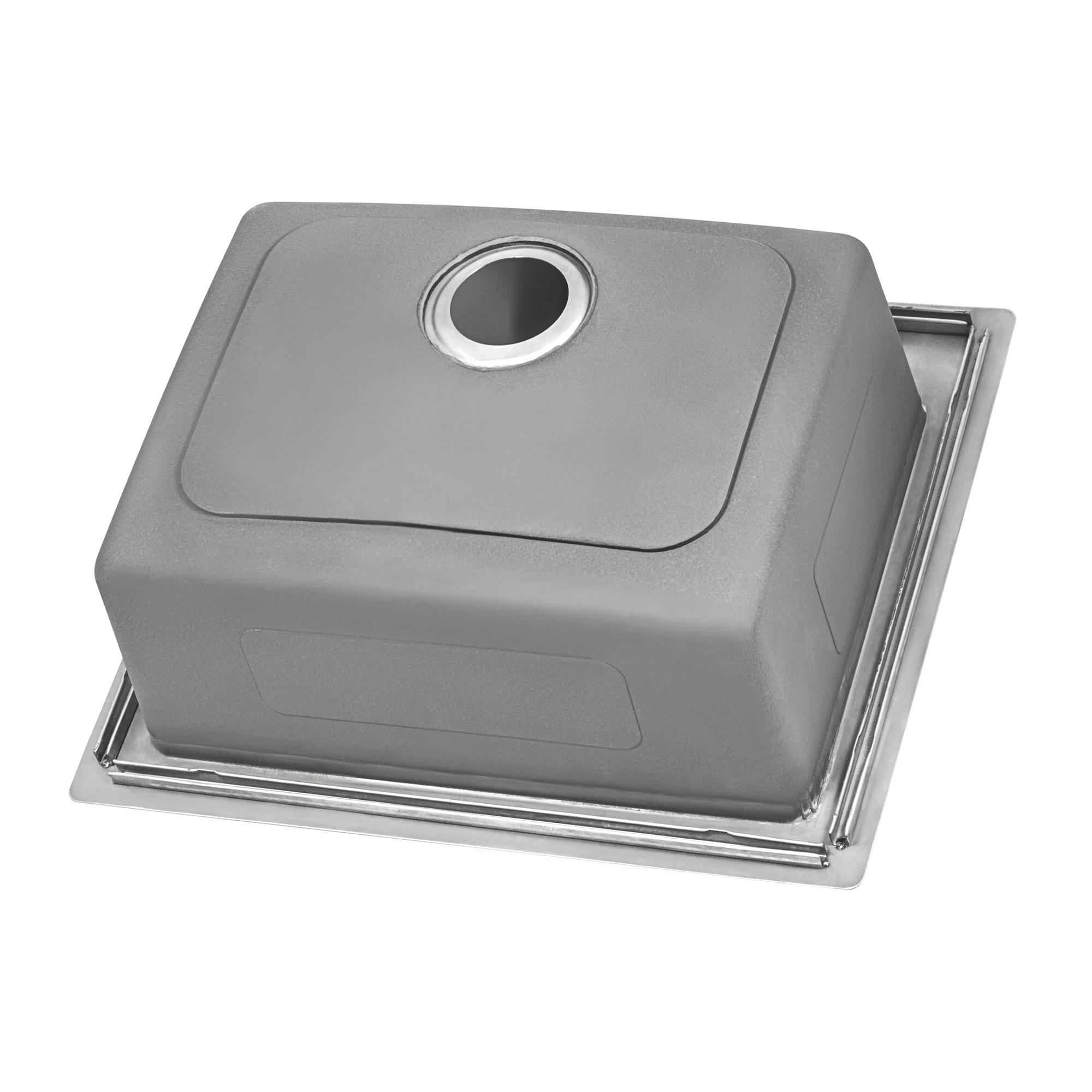 Ruvati 23 x 20 inch Drop-in Topmount Kitchen Sink 16 Gauge Stainless Steel Single Bowl