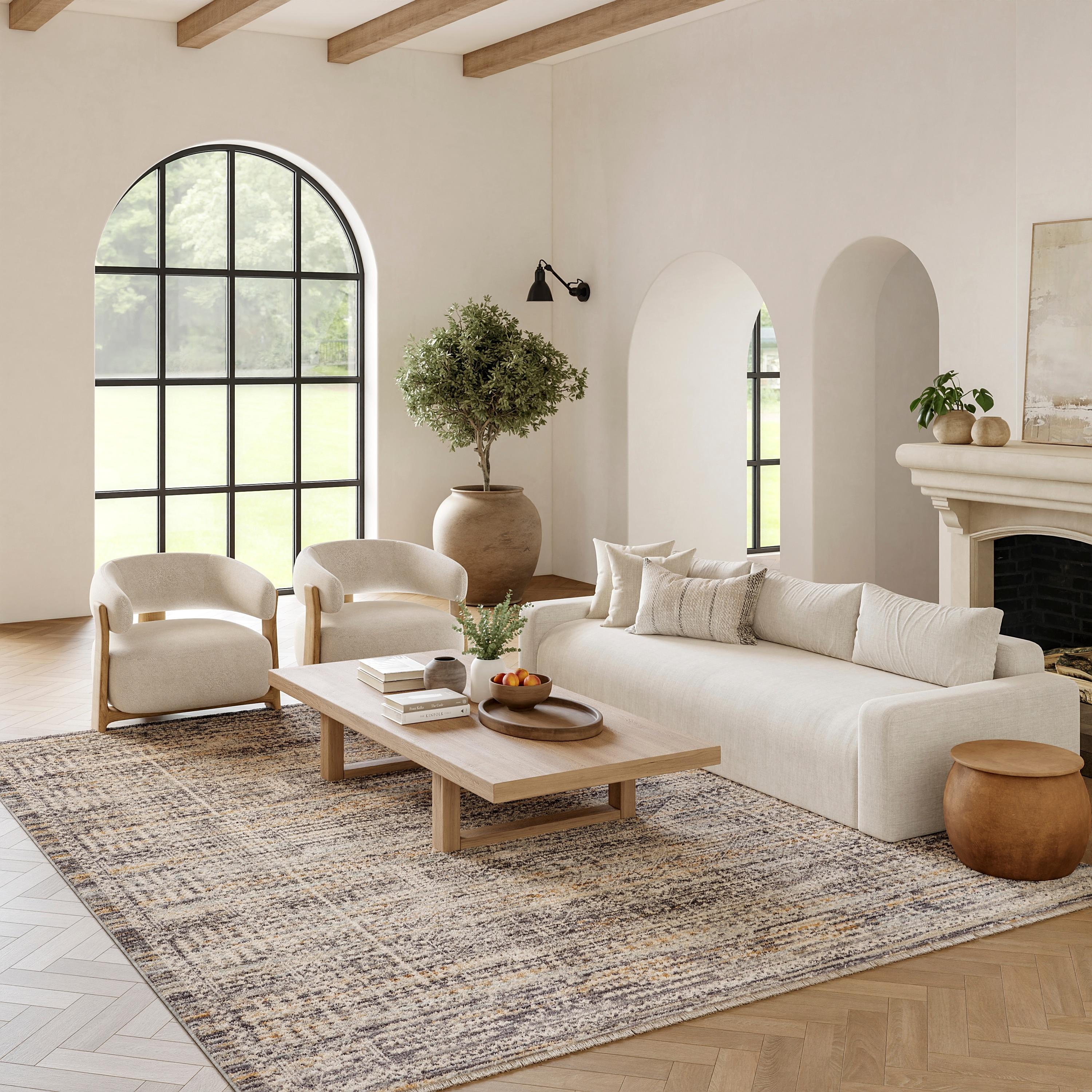 Nourison Nyle Boho Vintage Indoor Rug Ivory Slate 12' x 15'9"