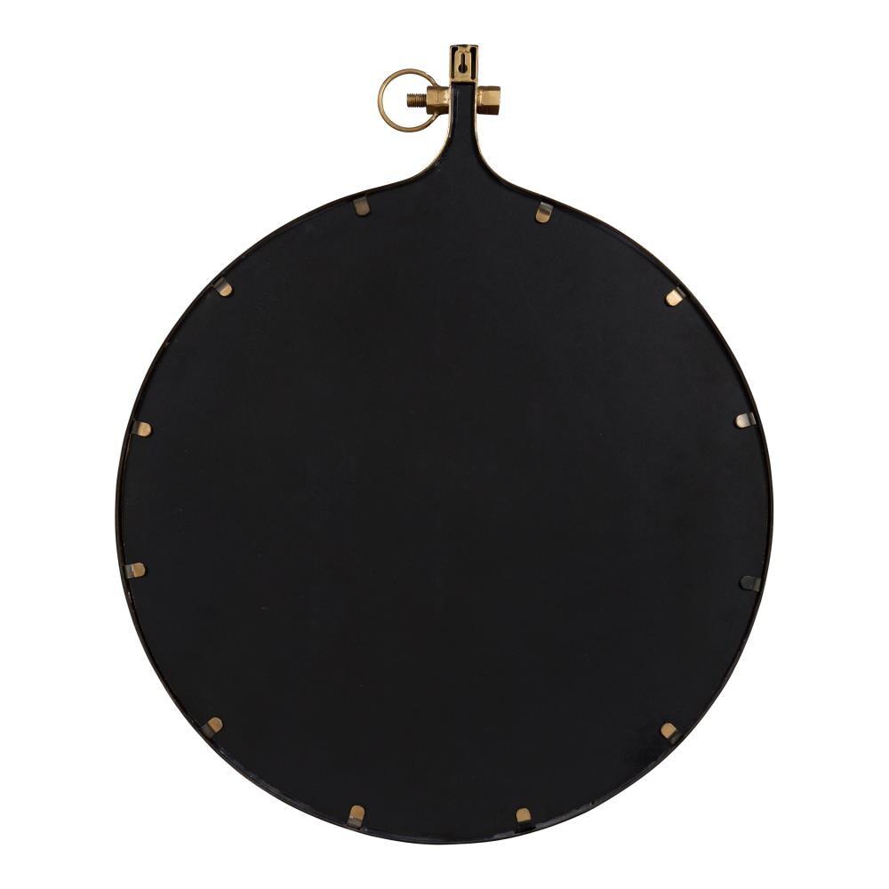 Yitro 23.5" Round Bronze and Gold Wall Mirror