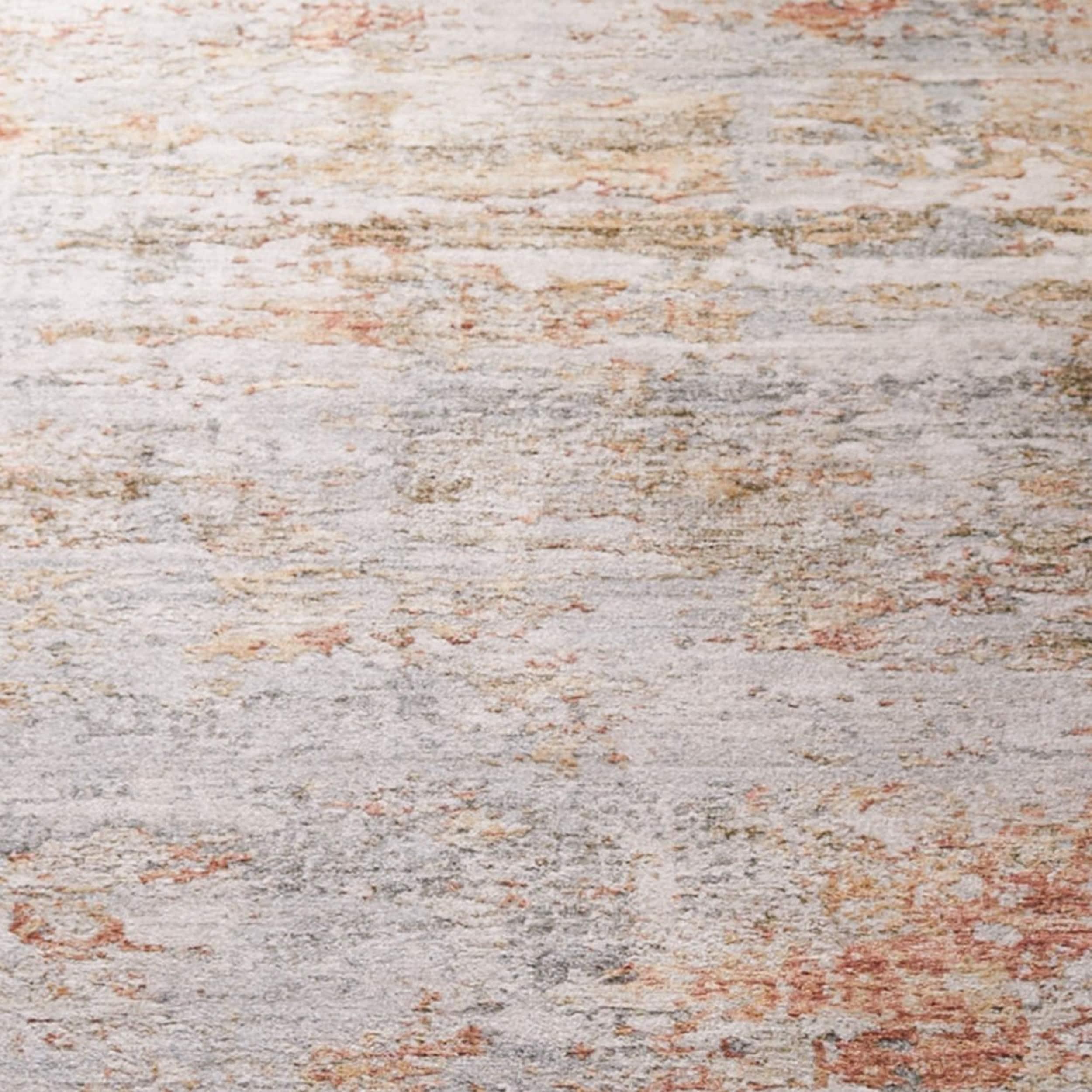 Adrianna ADN200 Machine Made Indoor Area Rug - Blue/Rust - 8'x10' - Safavieh