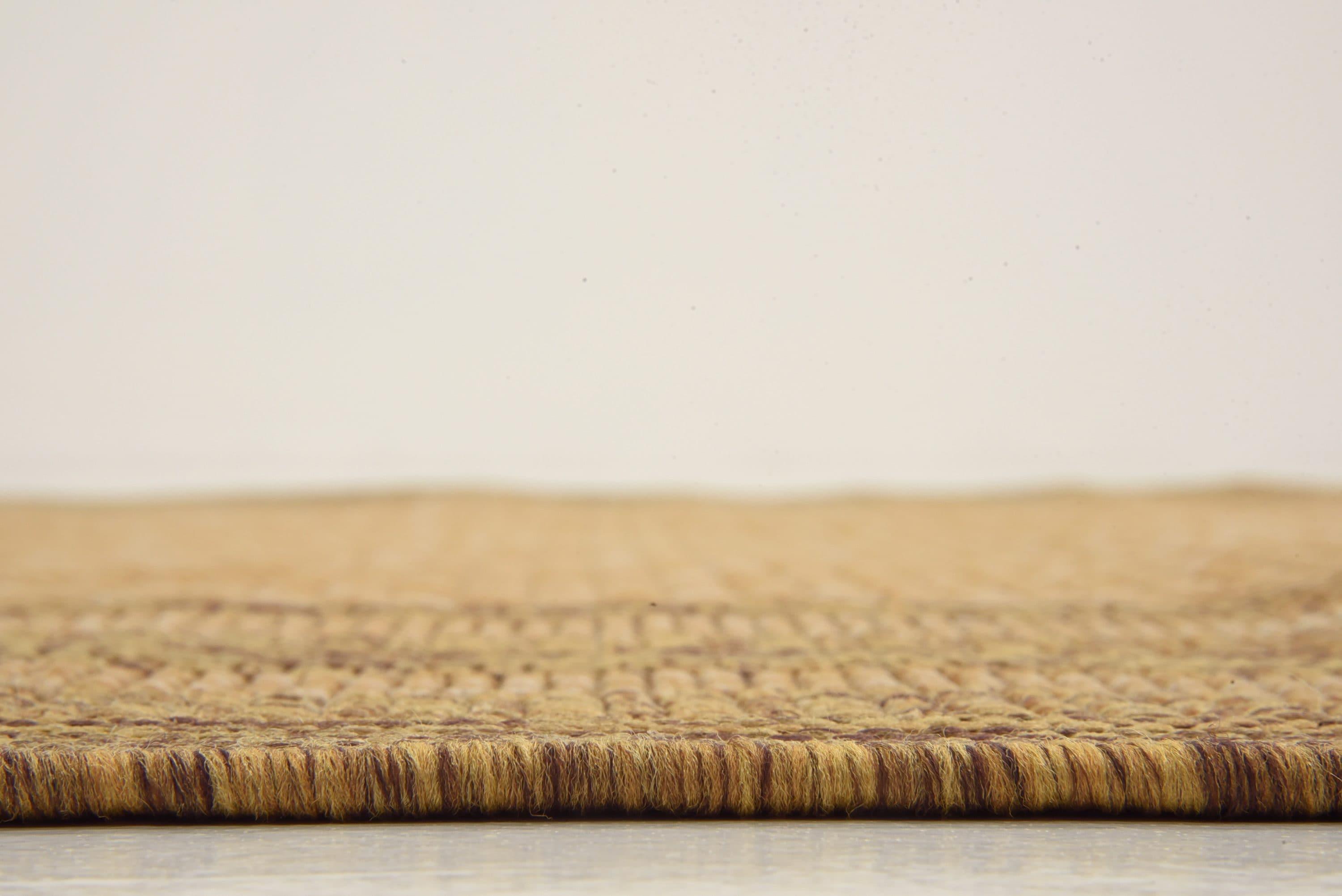 Unique Loom 5' 3 x 8' 0 Tan Outdoor Border Multi Border Area Rug
