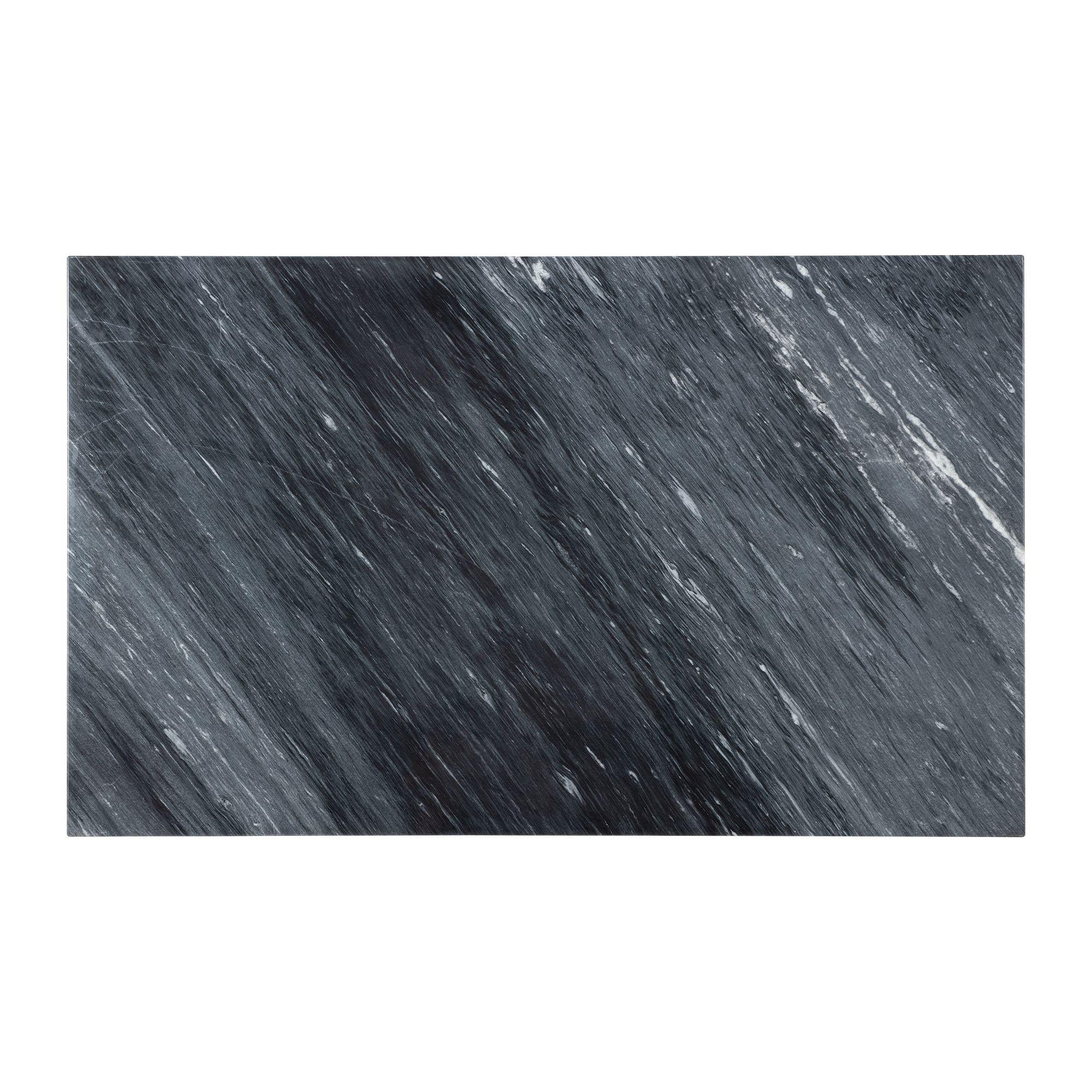 Picket House Furnishings Willow Marble Standard Height Table in Gray