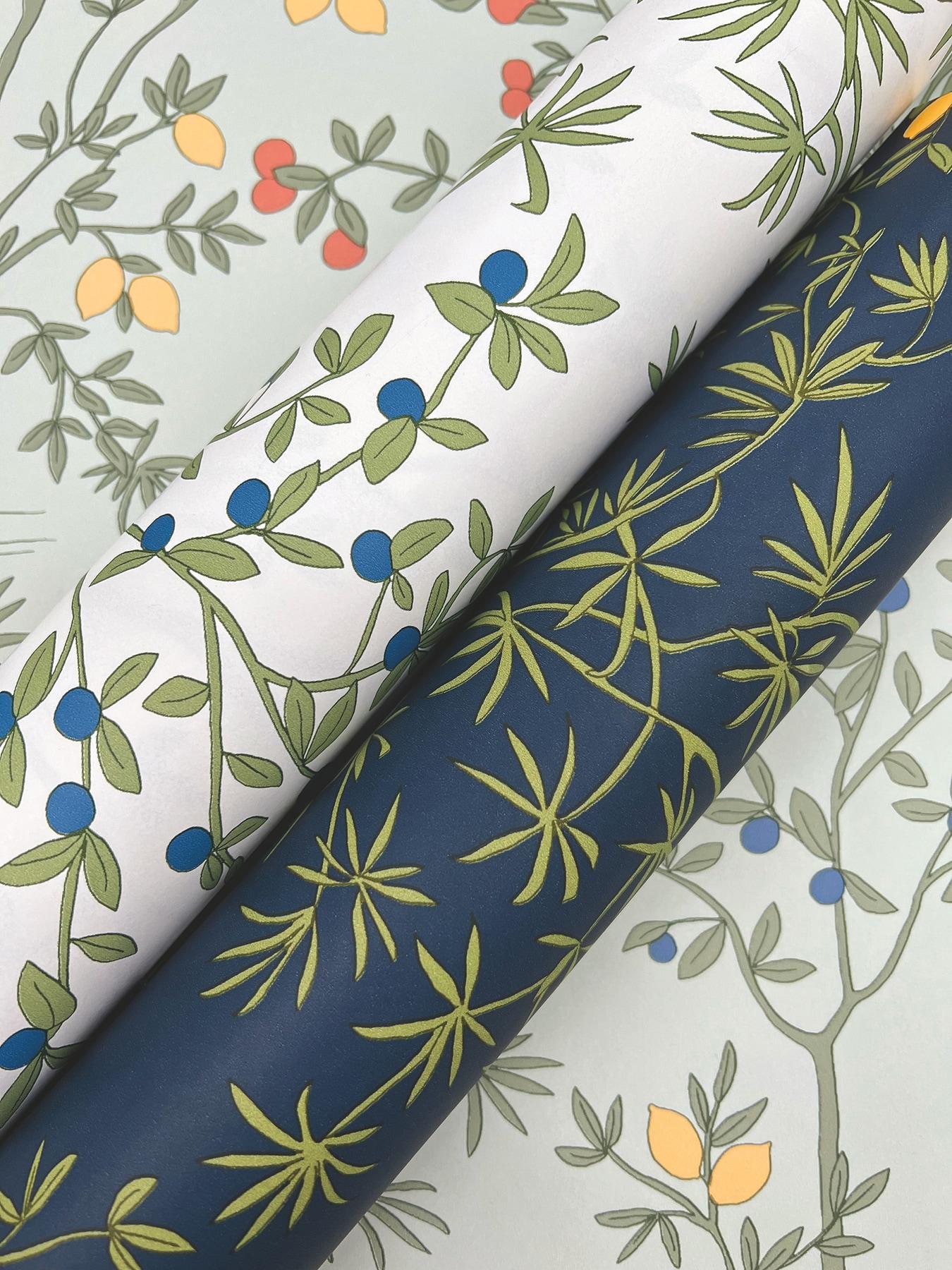 Lemon Grove Peel + Stick Wallpaper by Erin & Ben Co. - White