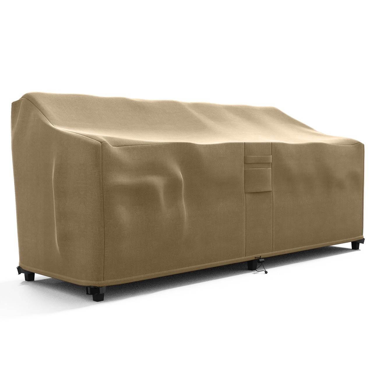 Love Seat Outdoor Furniture Weatherproof Cover - 88" x 32.5" x 41" - Brown