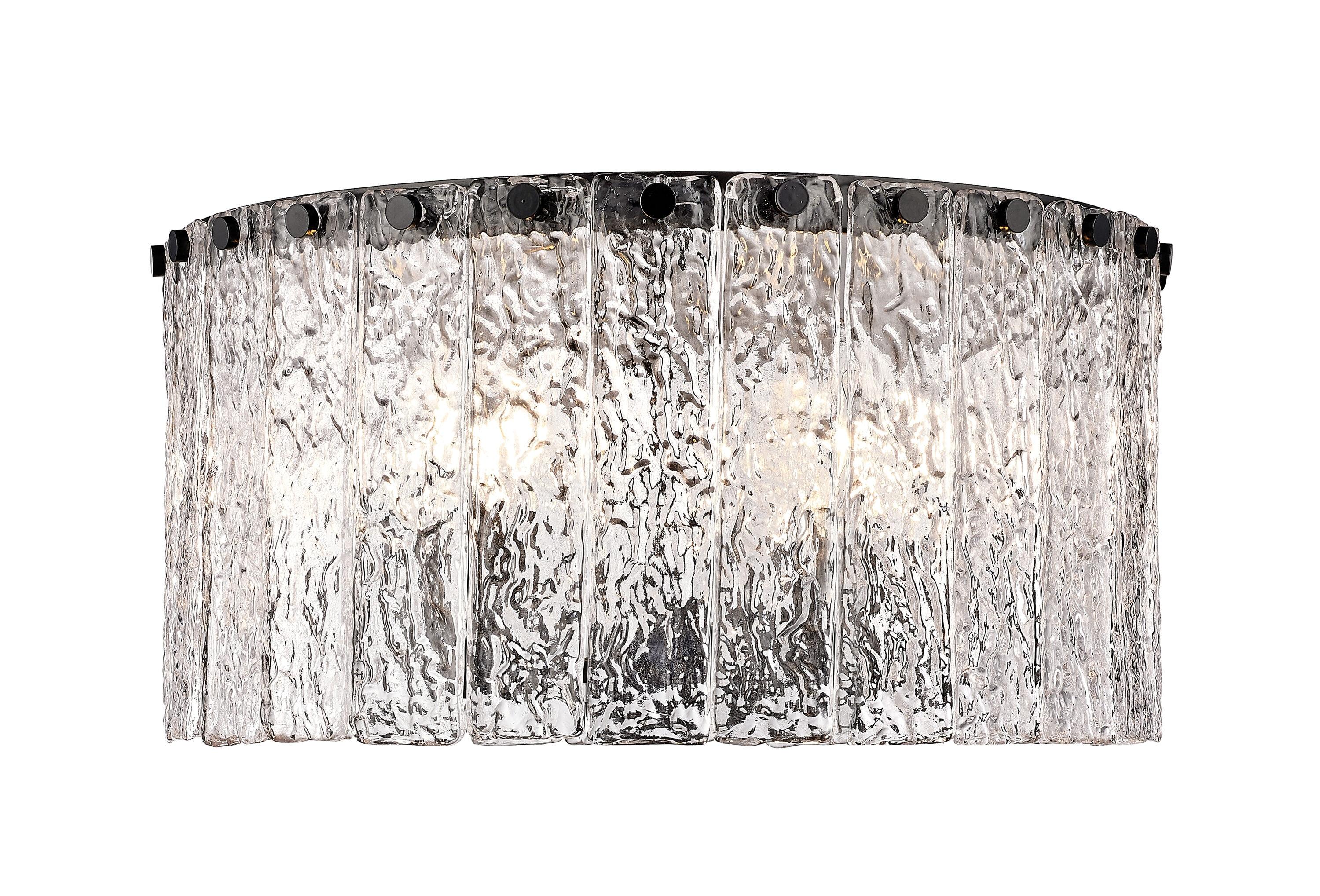 Z-Lite Glacier 5 - Light Flush Mount in  Matte Black
