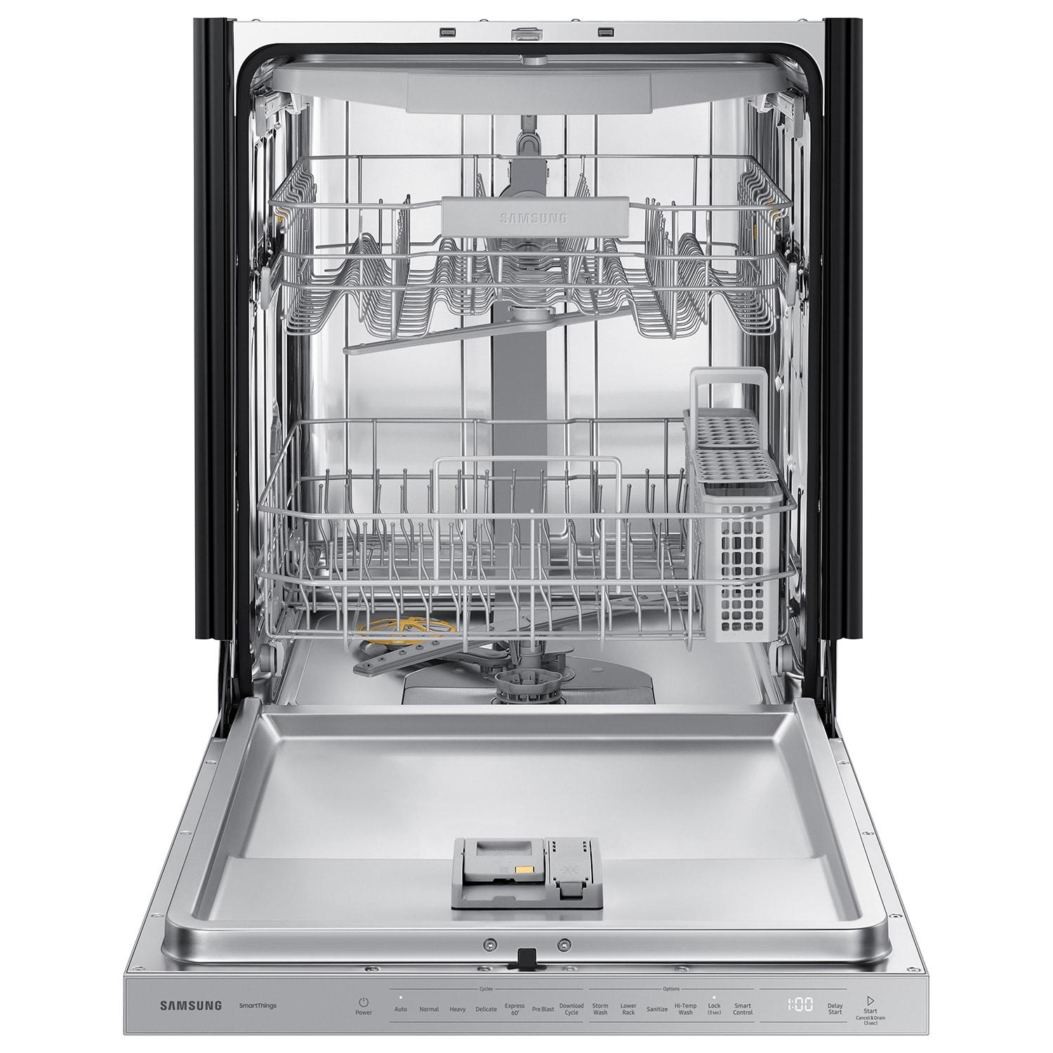 Samsung 24" 46 dBA ENERGY STAR Certified Smart Built-in Top Control Dishwasher with Adjustable Rack