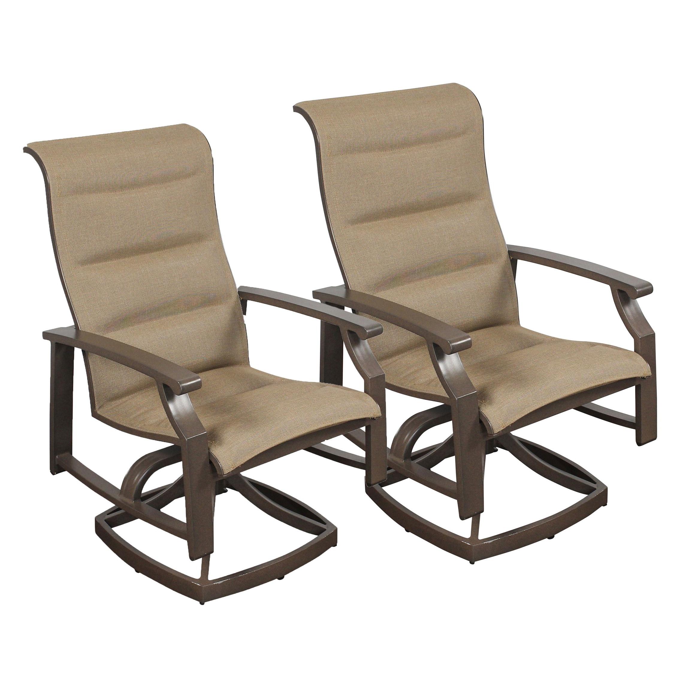 Courtyard Casual  Madison 2 Padded-Sling Swivel Dining Chairs