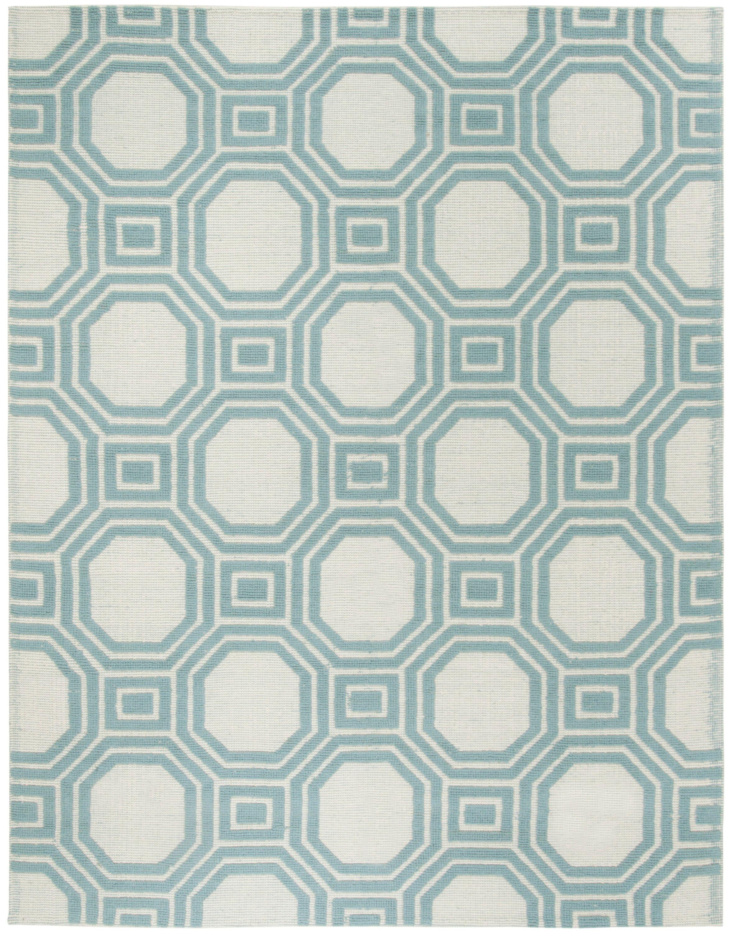 Martha Stewart Puzzle Hand Woven Wool Geometric Rug
