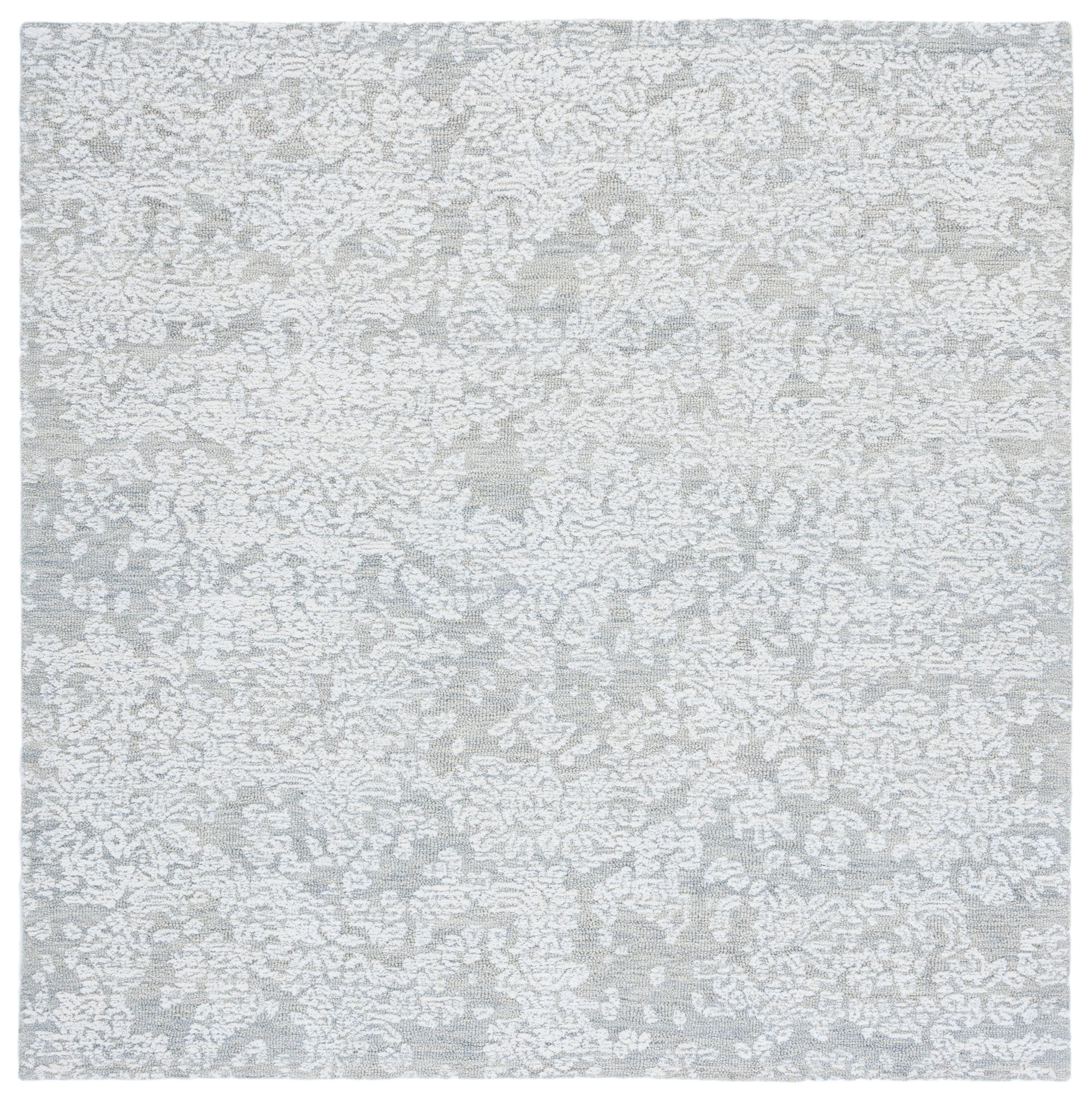 Metro MET805 Hand Tufted Area Rug - Light Grey - 6'x6' - Safavieh.