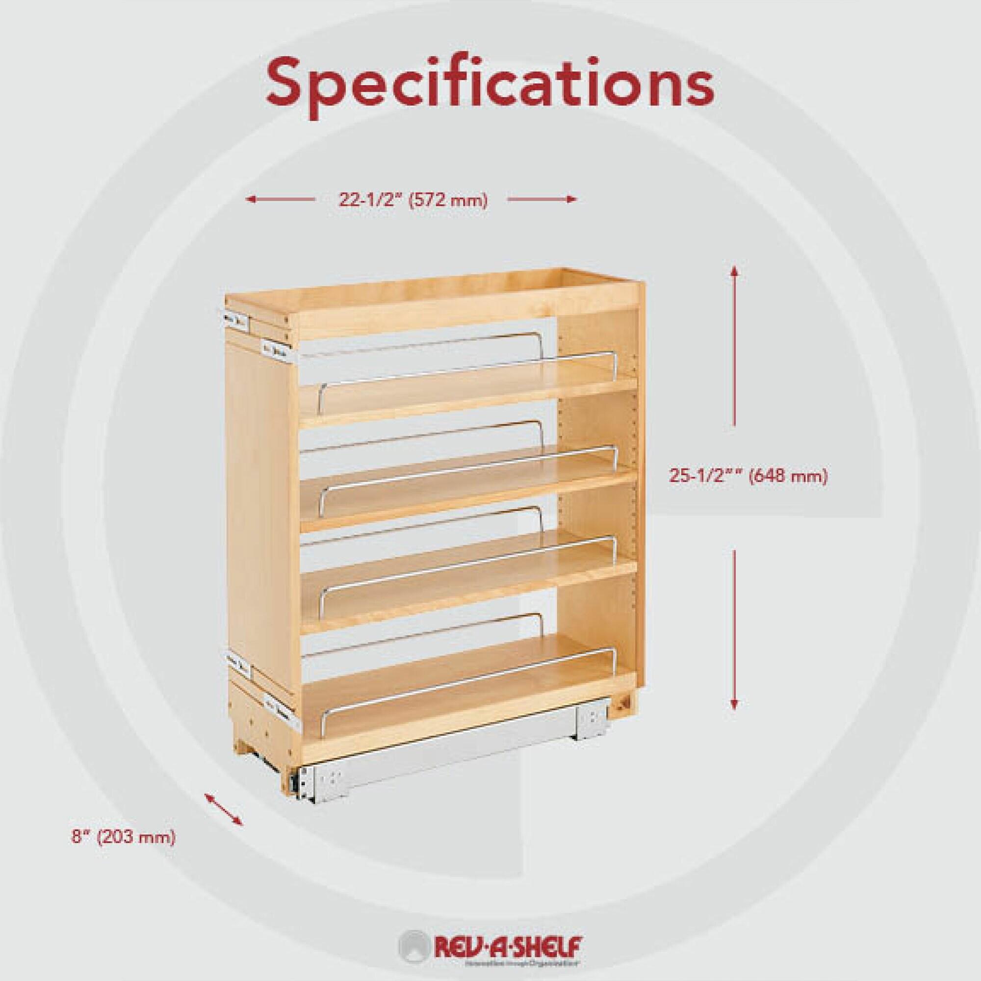 Rev-A-Shelf Pull Out Kitchen Cabinet Organizer Pantry Spice Rack