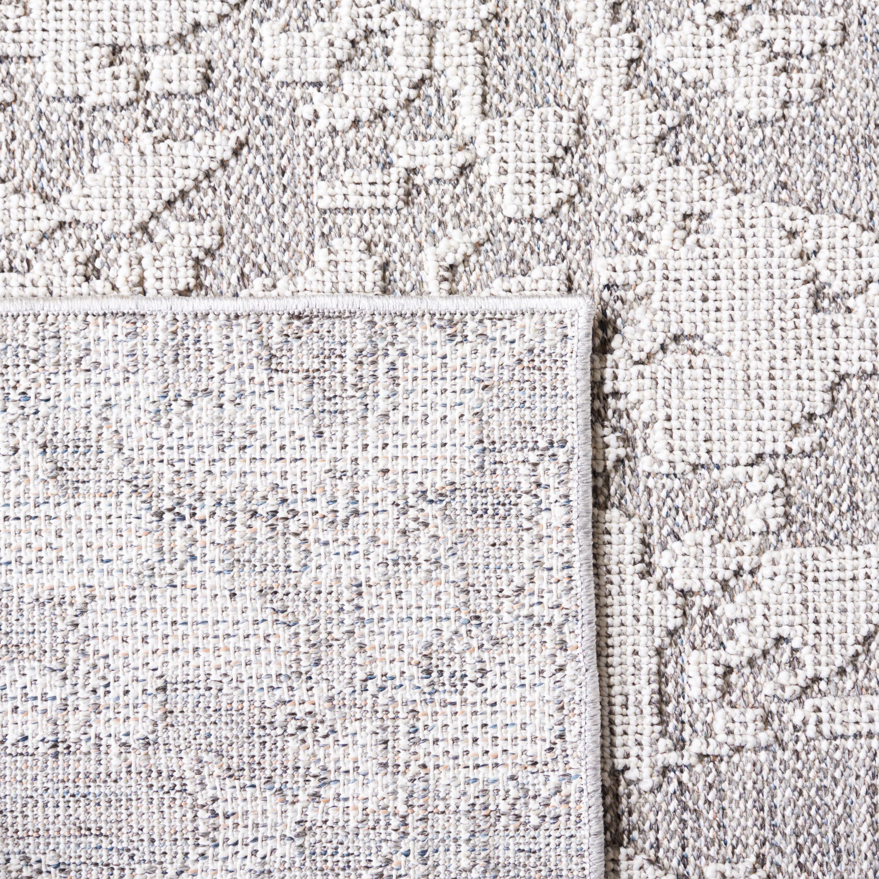 Global GLB224 Power Loomed Indoor/Outdoor Area Rug - Gray/Light Gray - 8'9"x11'9" - Safavieh.