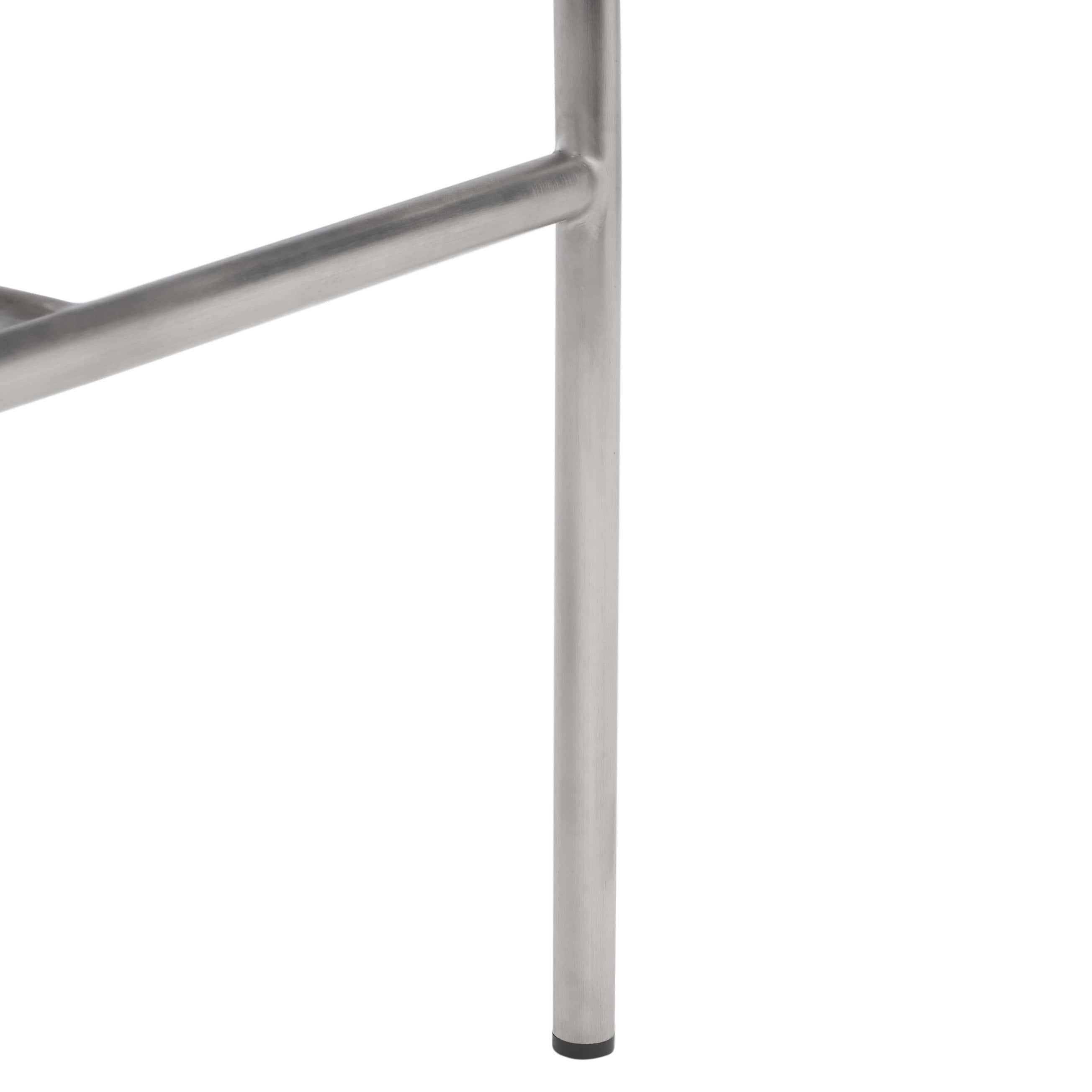 Olenna Woven Counter Stool - BST3011 - White/Silver - Safavieh