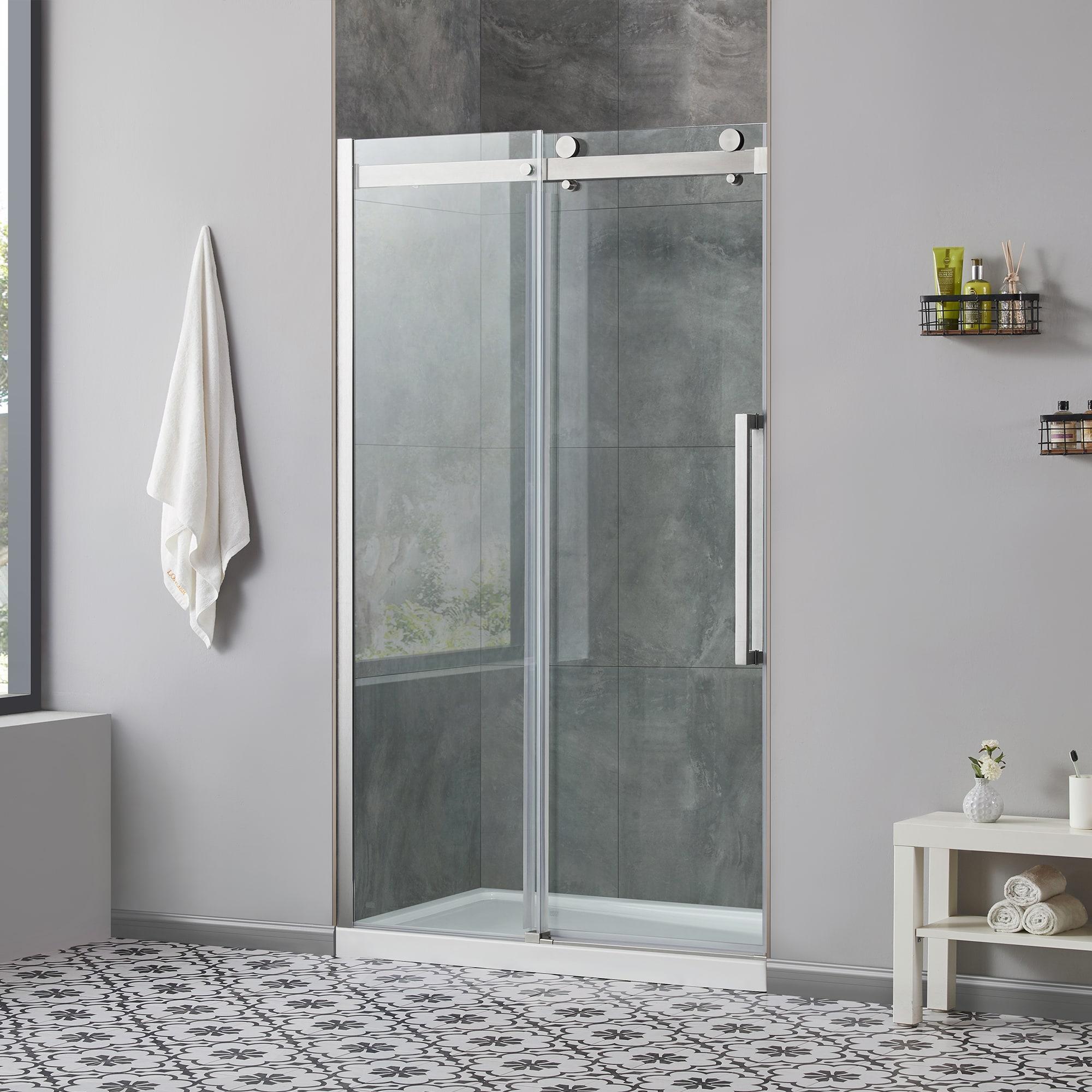 OVE Decors Bel Soft Close 48" x 78" Frameless Sliding Soft Close Shower Door