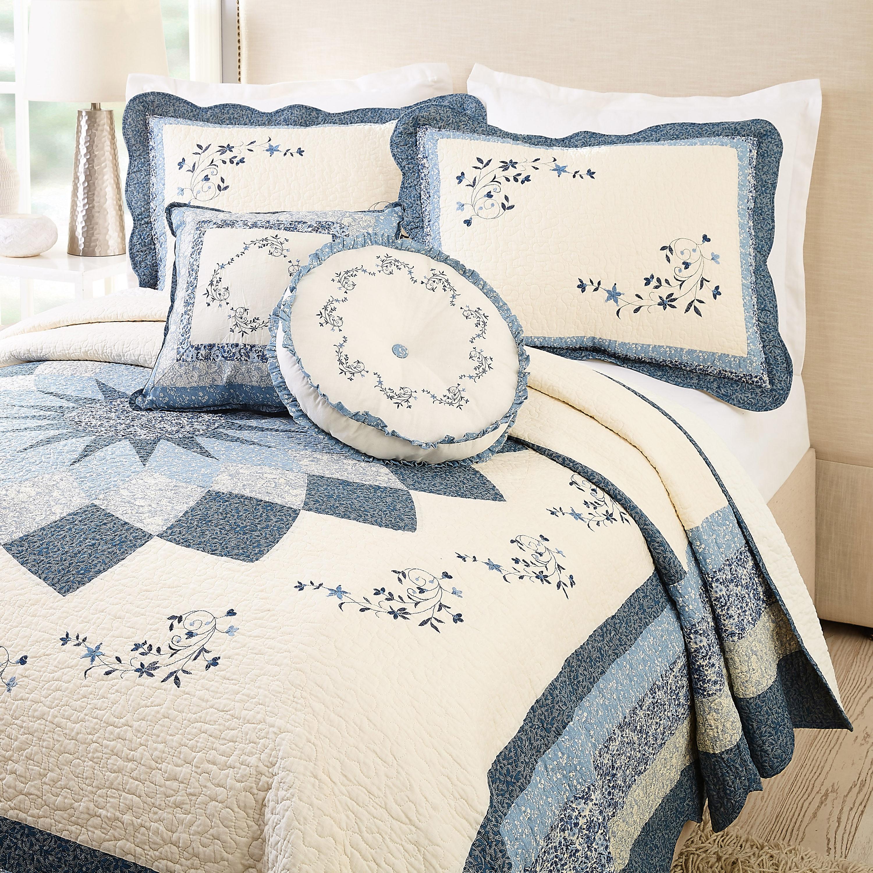 Modern Heirloom Charlotte Sham - Blue