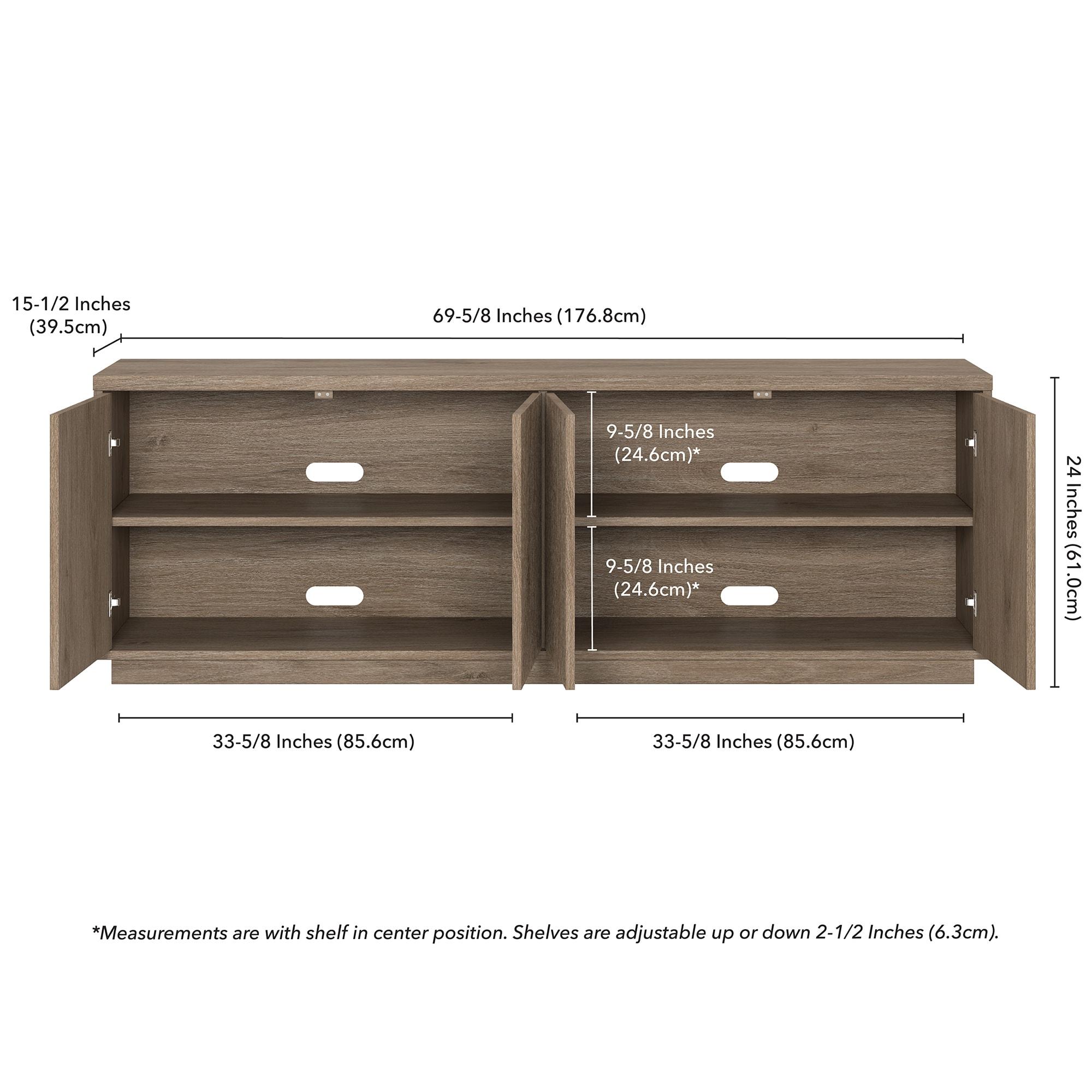 Evelyn&Zoe Hanson Rectangular TV Stand for TV's up to 75"