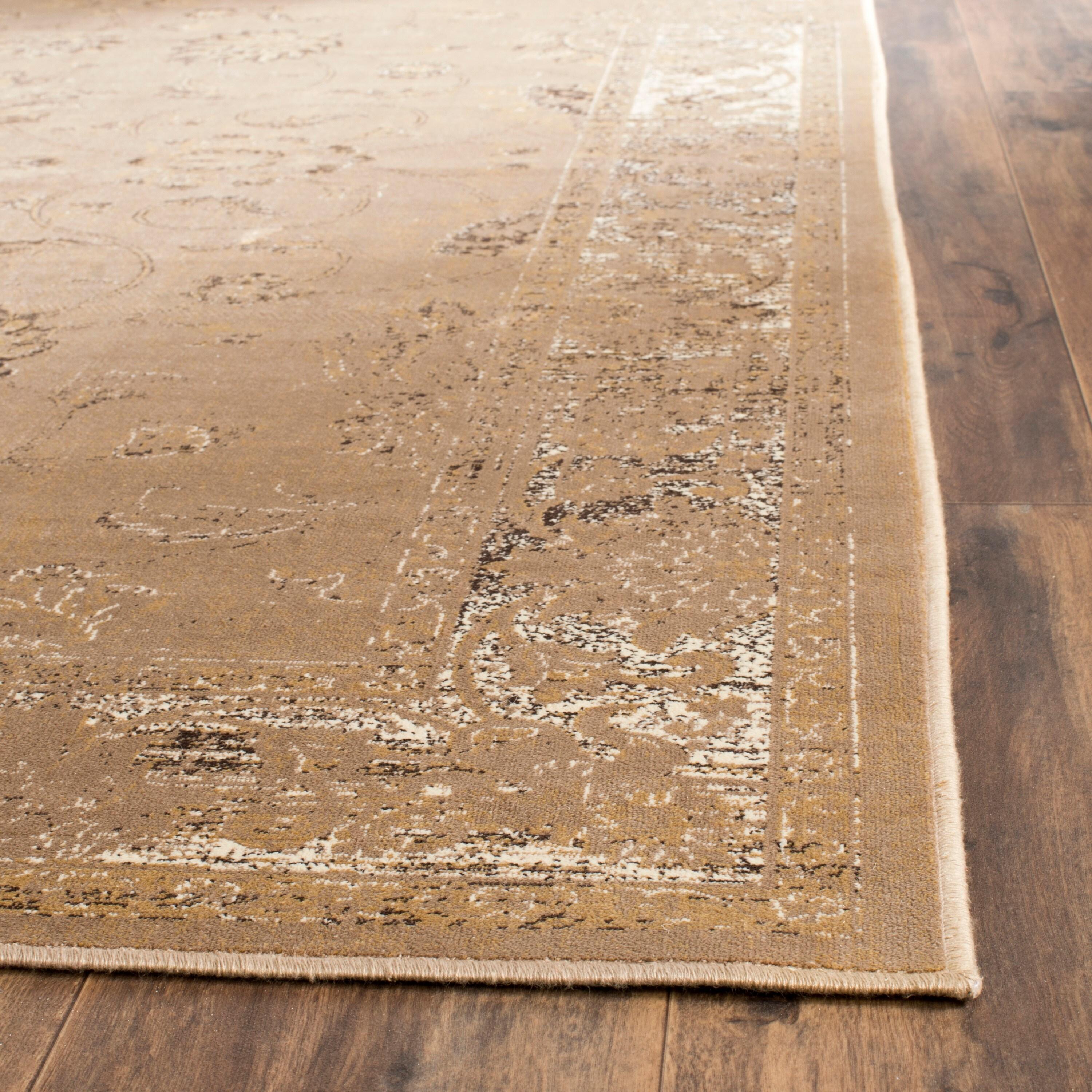 Vintage VTG117 Power Loomed Indoor Skid-Resistant Accent Rug - Taupe - 3'3"x5'7" - Safavieh