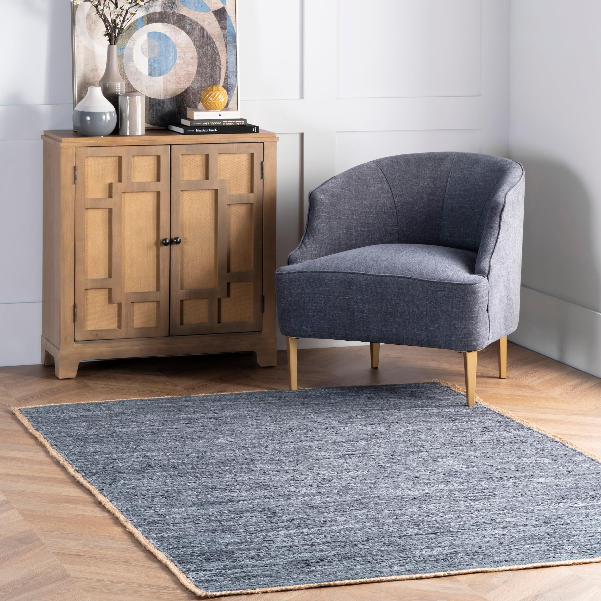 Nuloom Sabby Hand Woven Leather Flatweave Indoor Area Rug, 5' x 8'