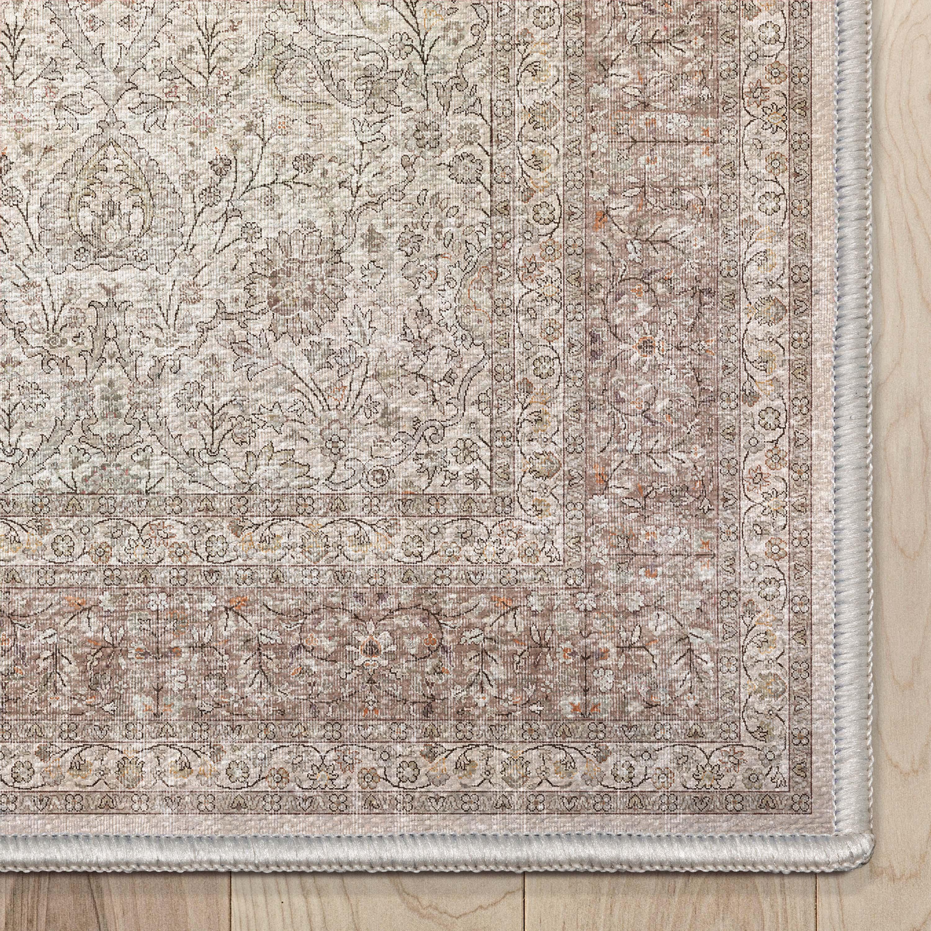 Well Woven Isolde Flatweave Vintage Oriental 5'3" x 7'3" Area Rug Beige