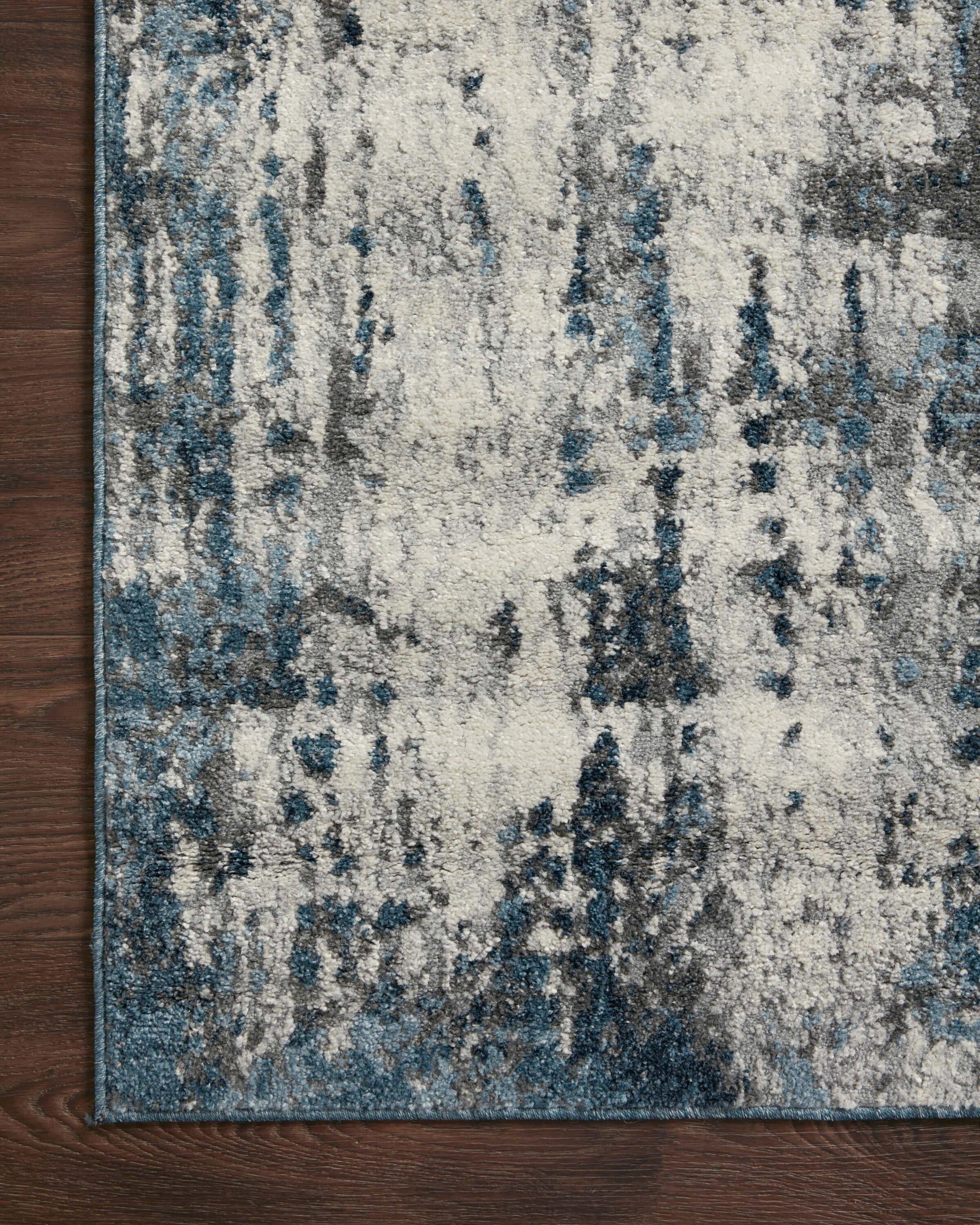 Loloi II Austen AUS-01 Abstract Natural / Ocean Area Rug 5'-3" x 7'-7"