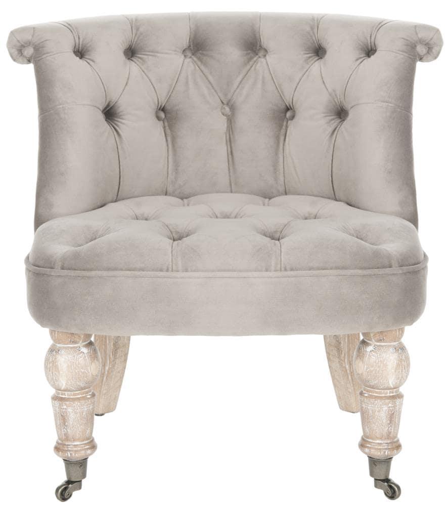 Carlin Tuffted Chair - MCR4711 - Mushroom - Safavieh