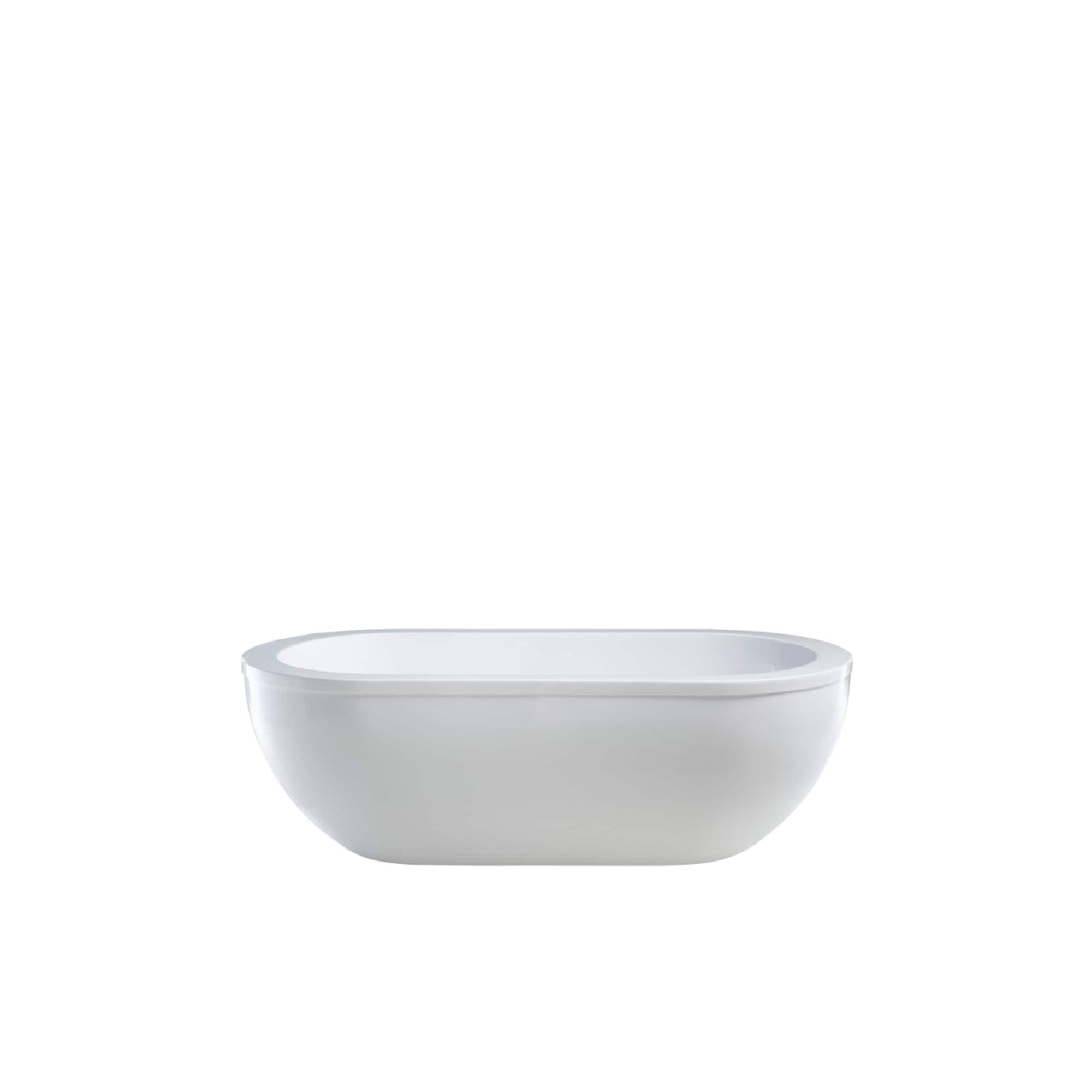 71" x 34" Freestanding Soaking Bathtub