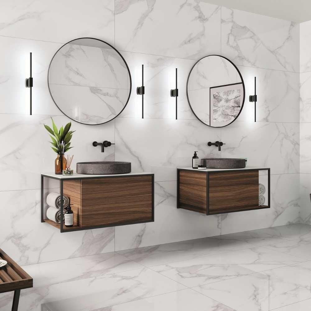 24" x 48" Porcelain Singular Wall & Floor Tile