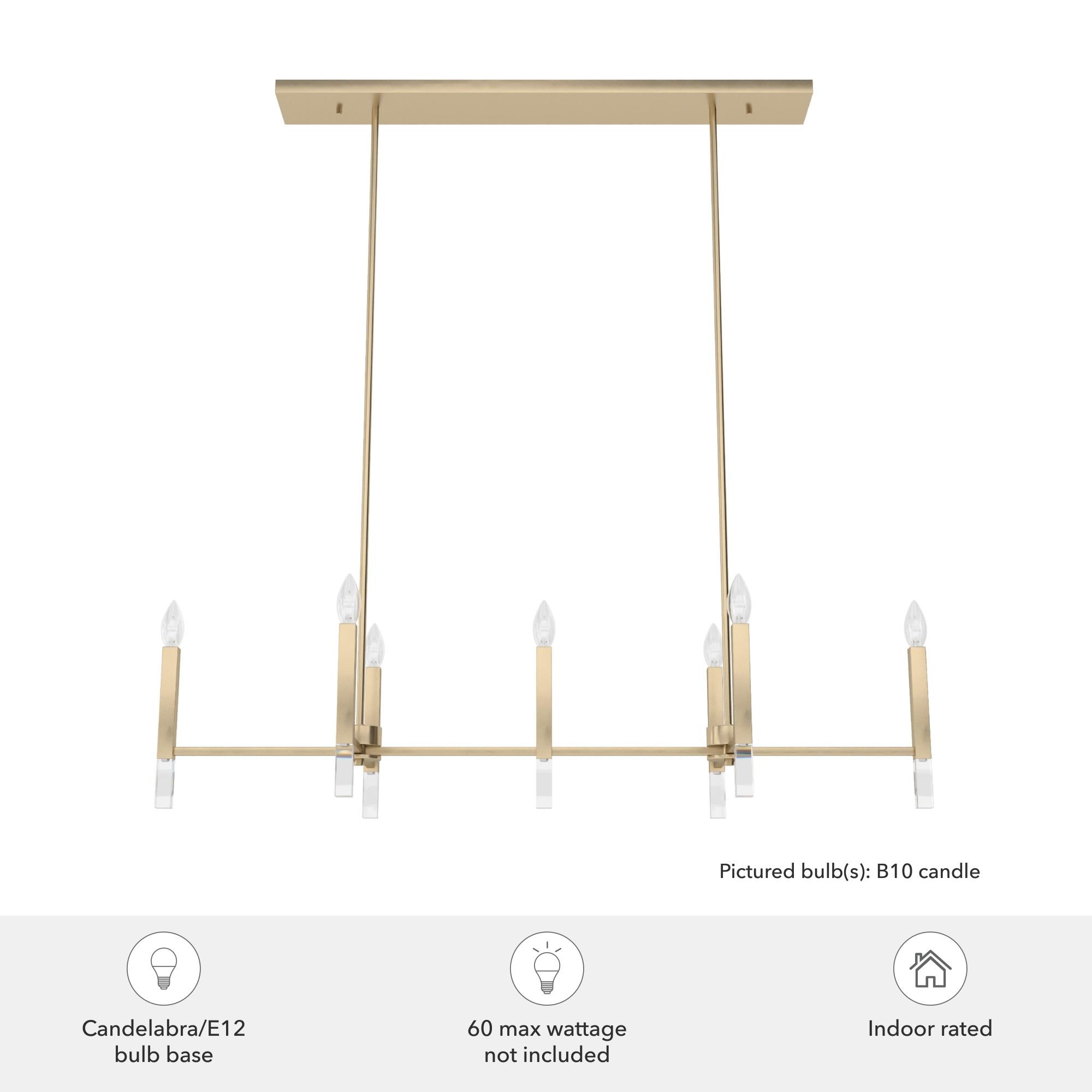 Hunter Fan Sunjai 7 Light Linear Ceiling Light Fixture