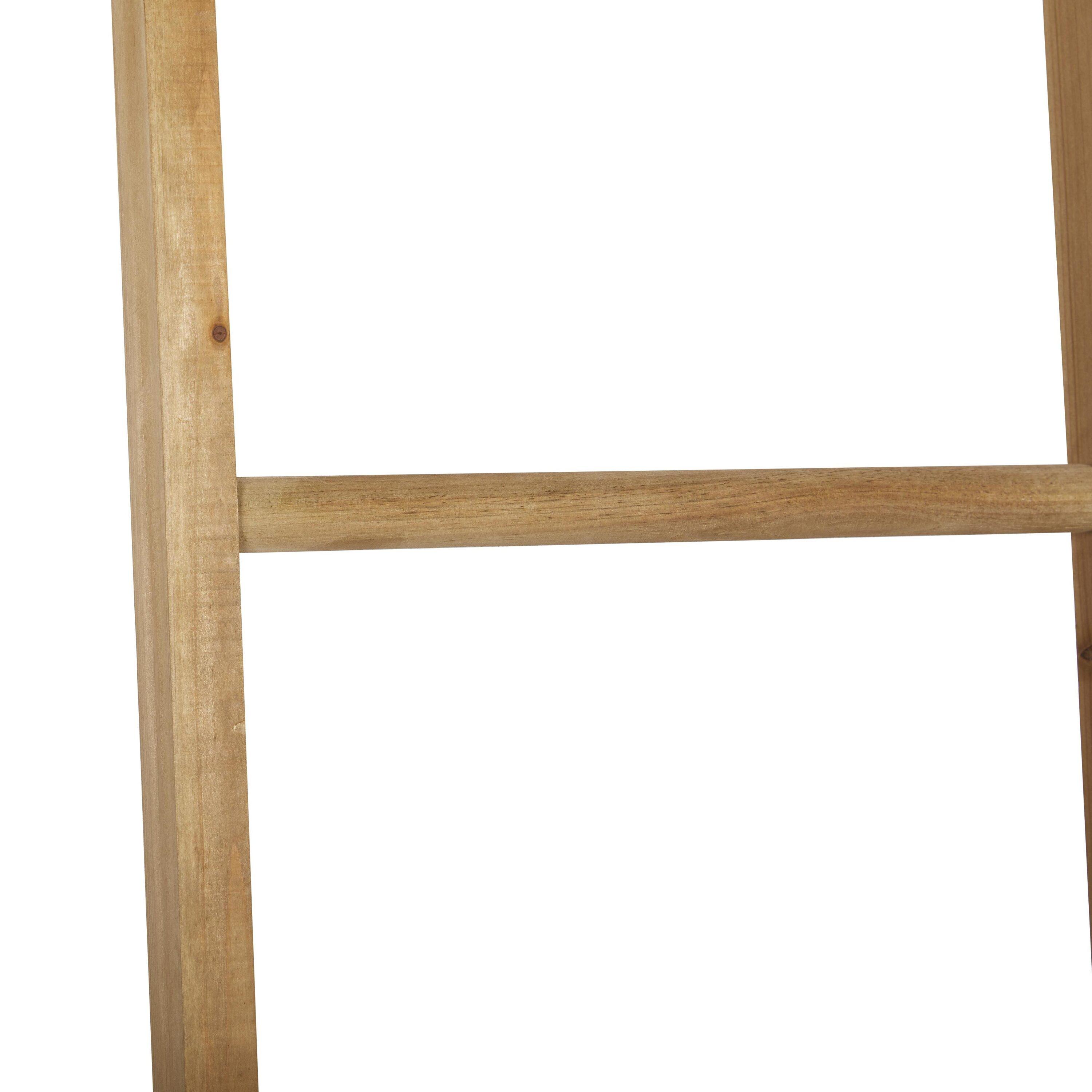DecMode 18" x 11" 5-Tier Brown Wall Shelf