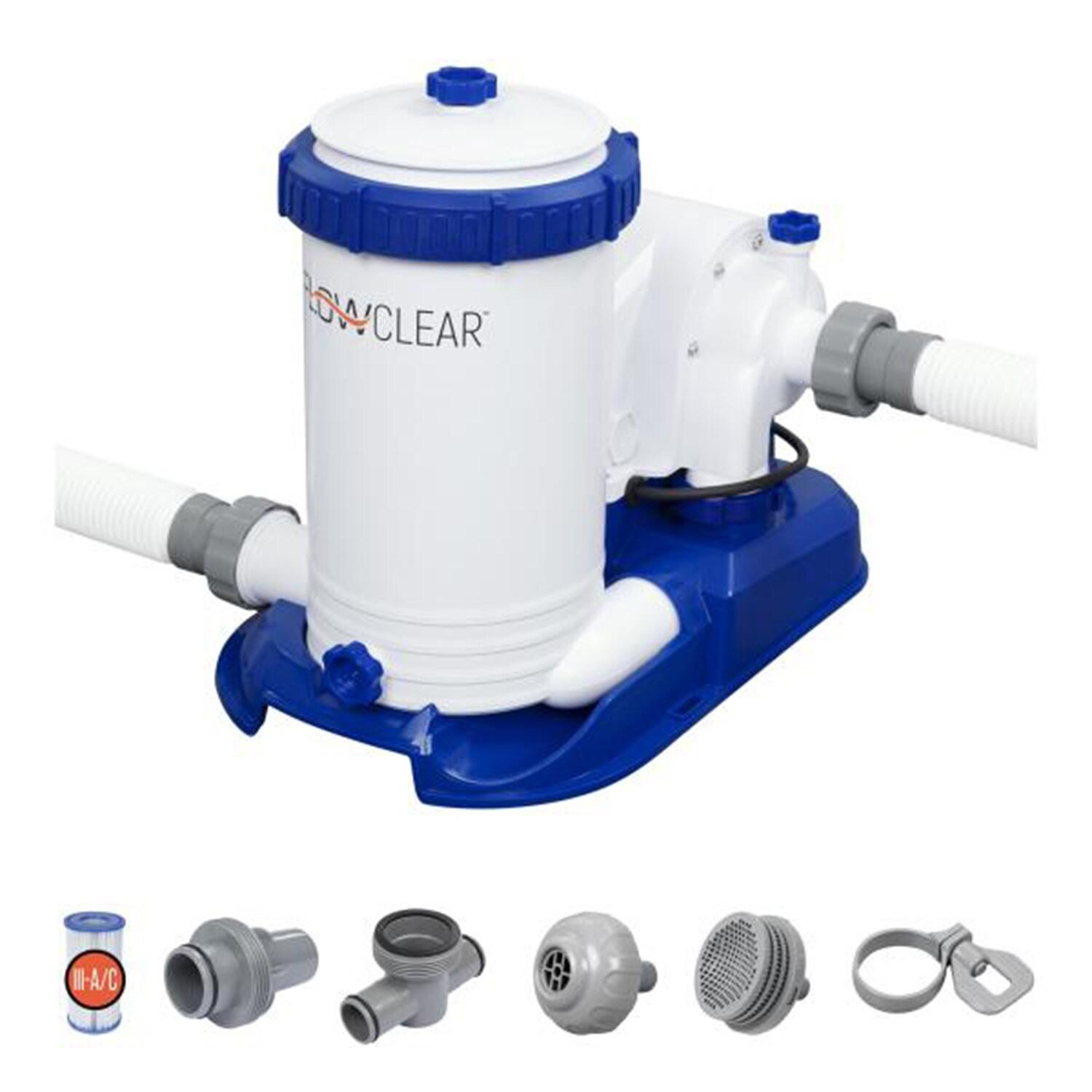 Bestway Bestway Flowclear 2,500 GPH 120V Above Ground Swimming Pool Water Filter Pump