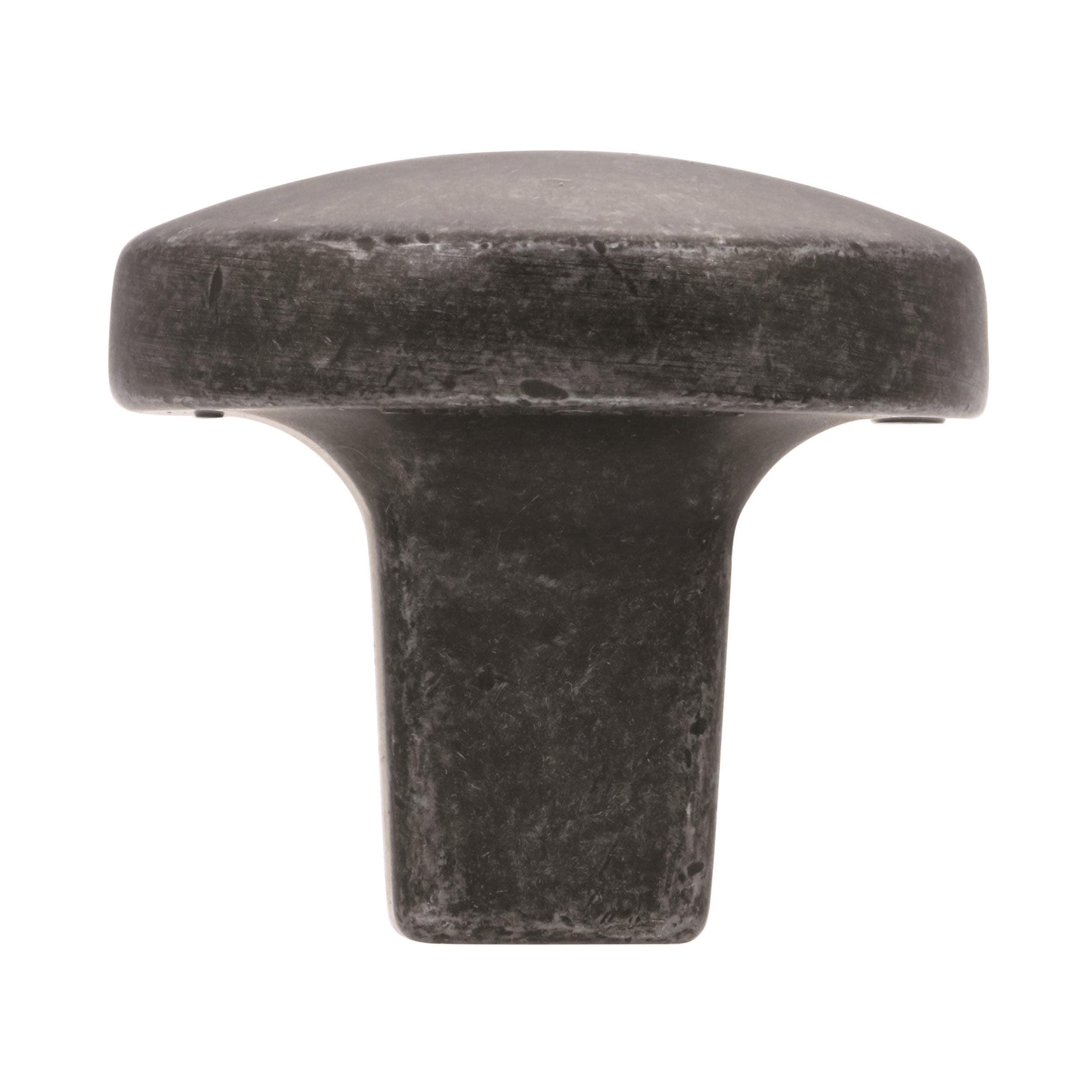 Wrought Iron Round Cabinet Knob with Mounting Hardware