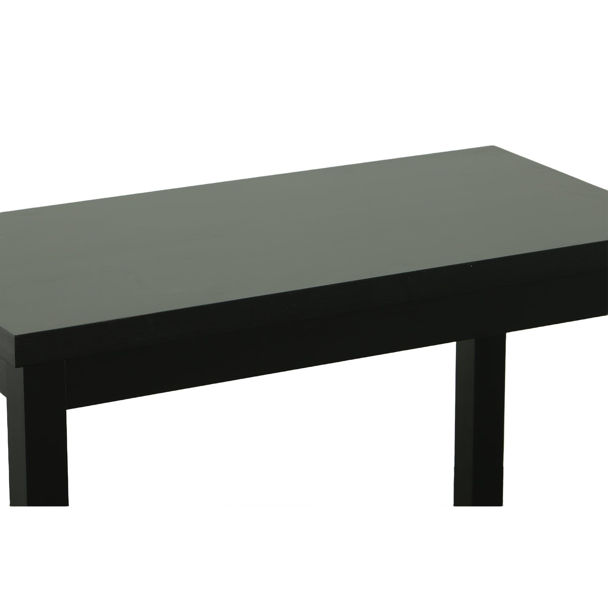 Carolina Living Beckett Thick Top Bar Table Antique Black: 36x24 Counter Height, MDF Composite, Seats 4