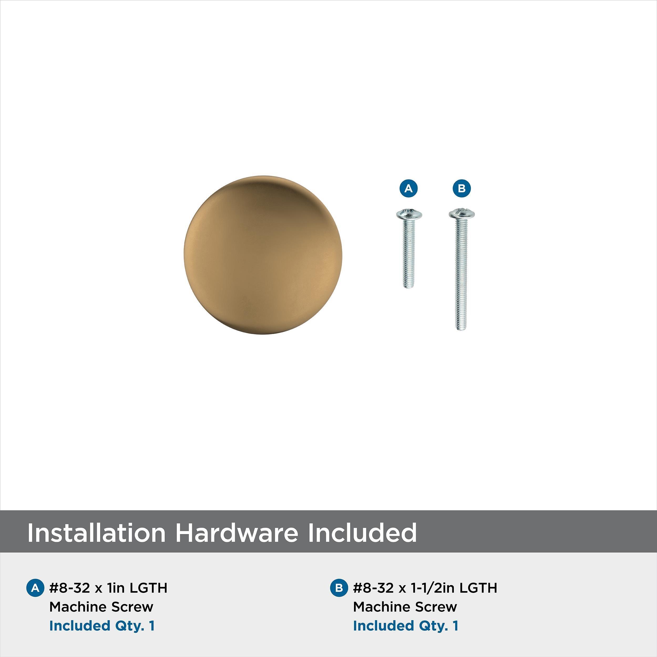 Amerock Edona 1-1/4 inch (32mm) Diameter Champagne Bronze Cabinet Knob
