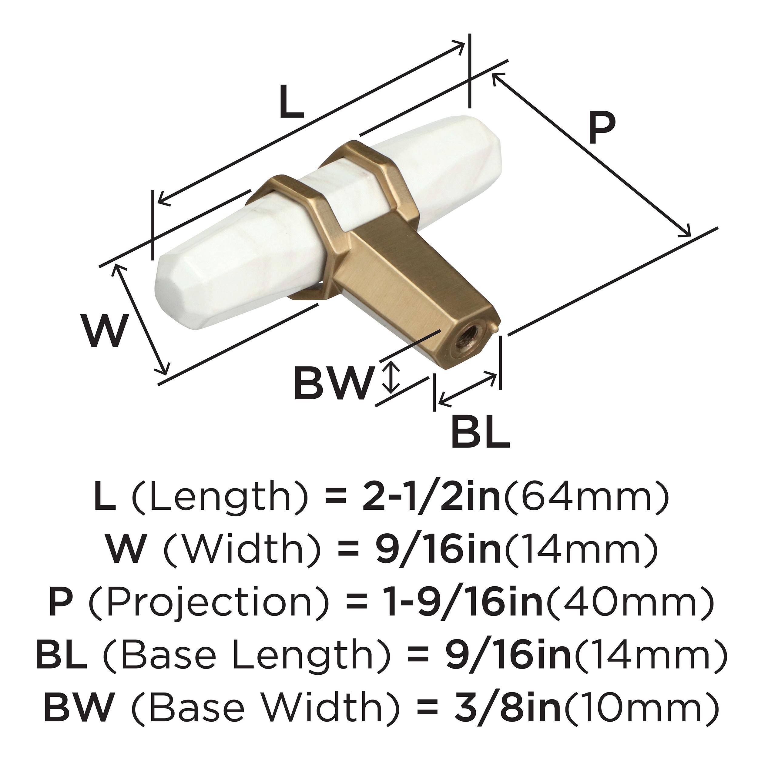 Carrione 1 9/16" Length Bar Knob