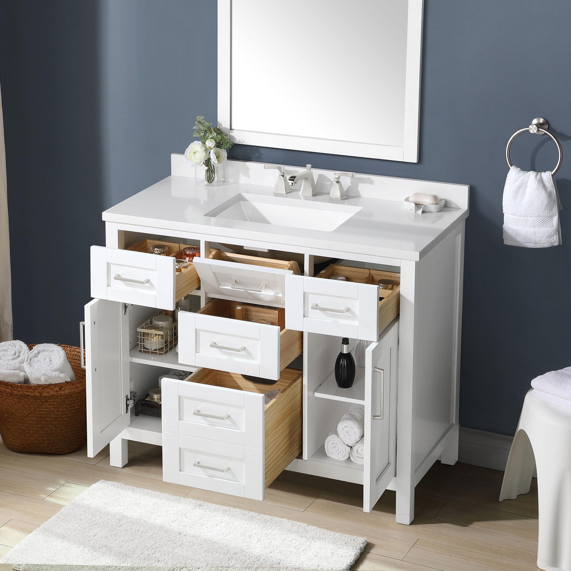 OVE Decors Tahoe 42" Single Bathroom Vanity Set with Mirror