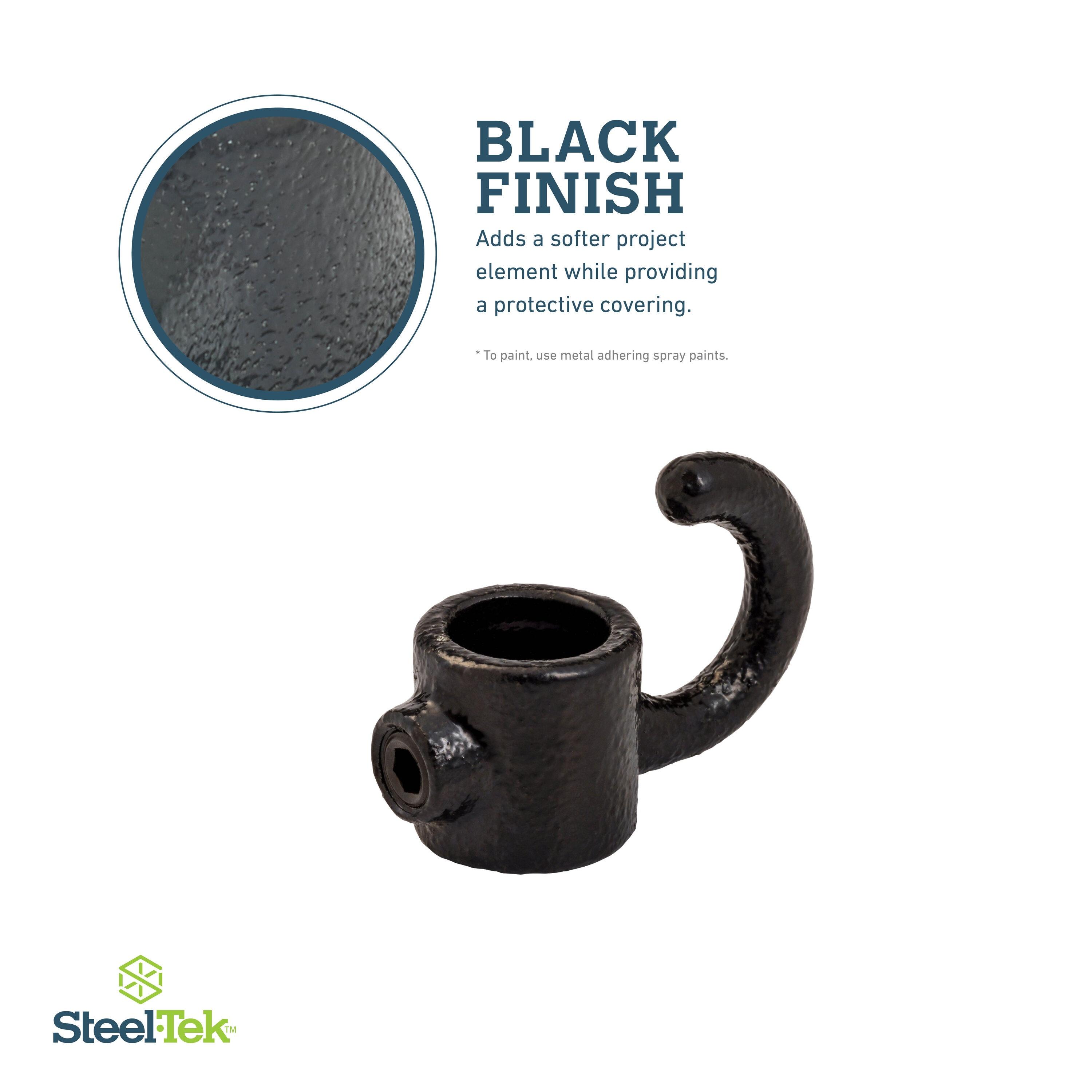 BK Products Black 3/4-in Hook fits Pipe O.D. 1.05-in