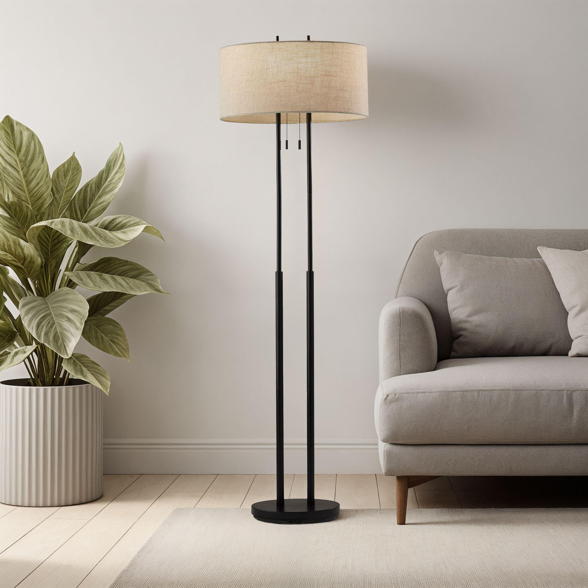 Tuppence Metal Floor Lamp (62")