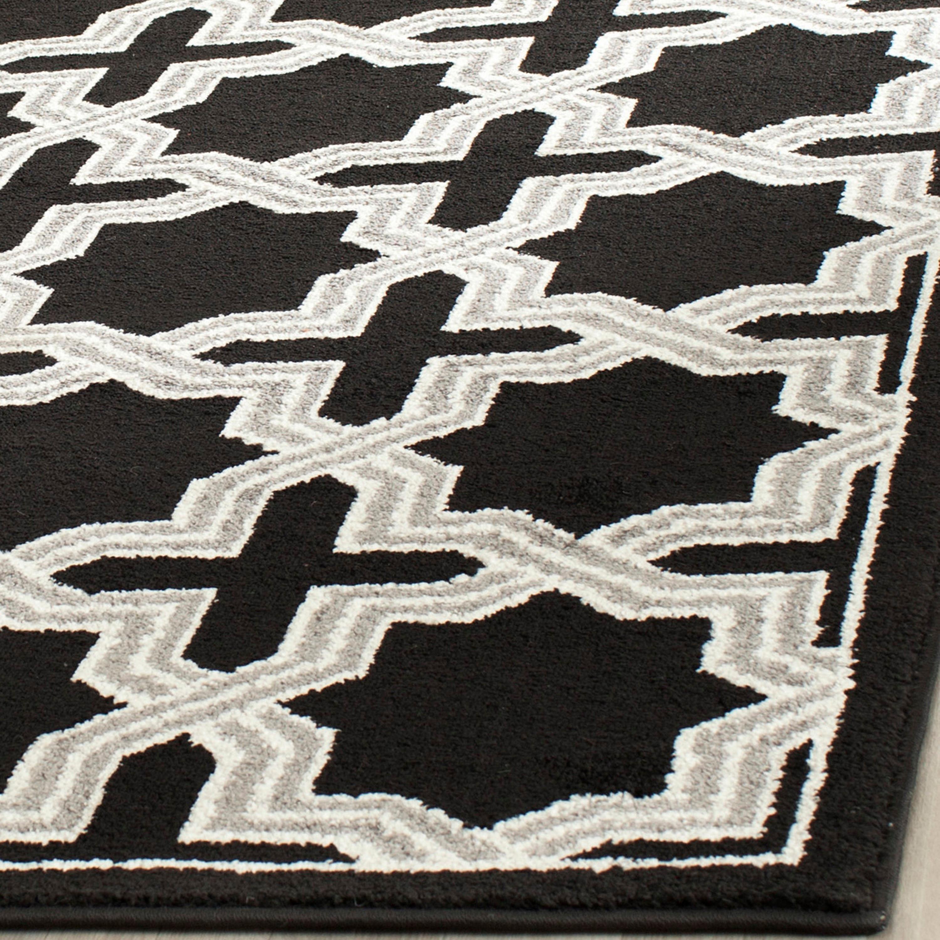 Amherst AMT418 Power Loomed Accent Rug - Anthracite/Grey - 3'x5' - Safavieh.
