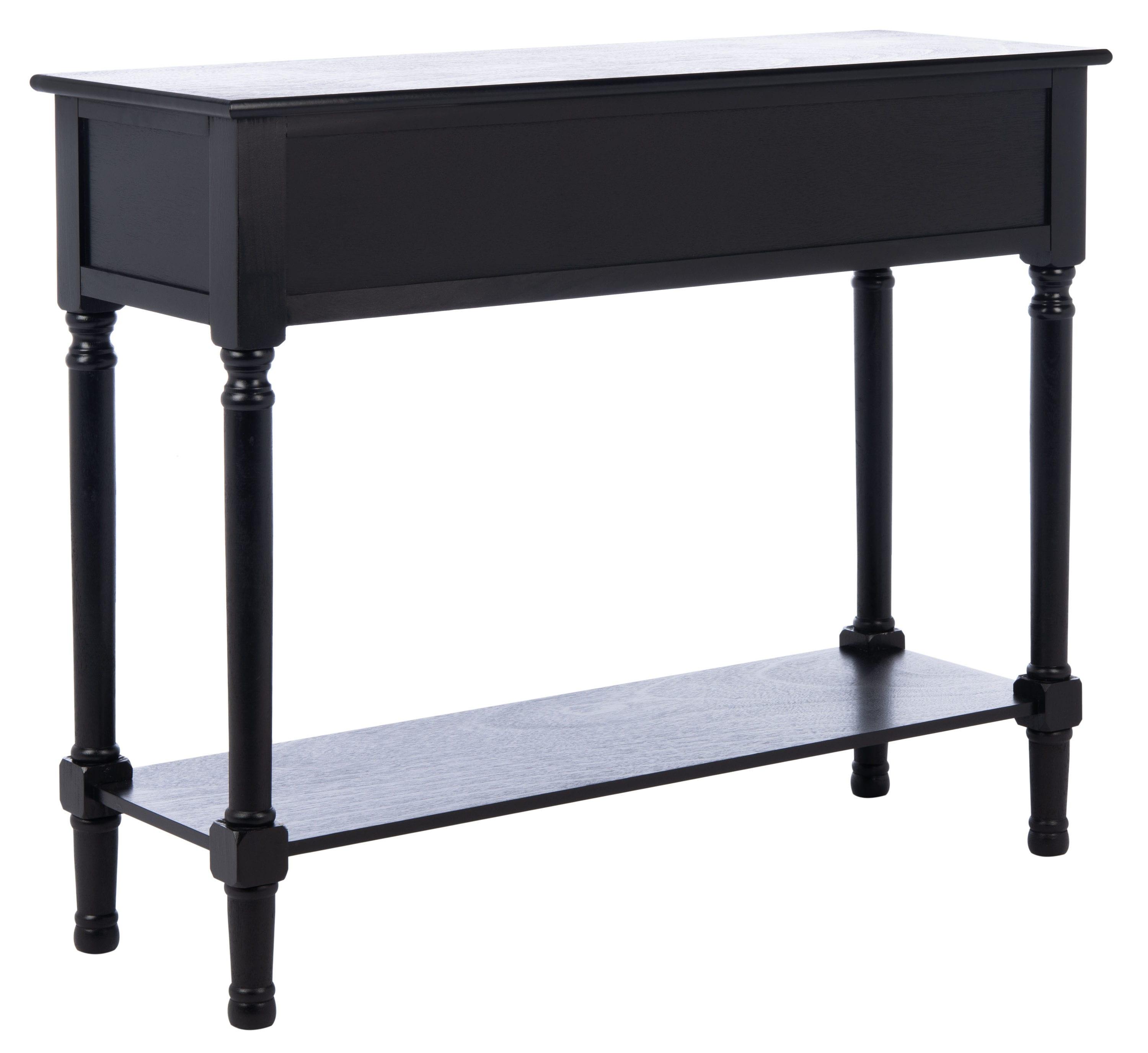 Ryder 2 Drawer Console Table - Black - Safavieh