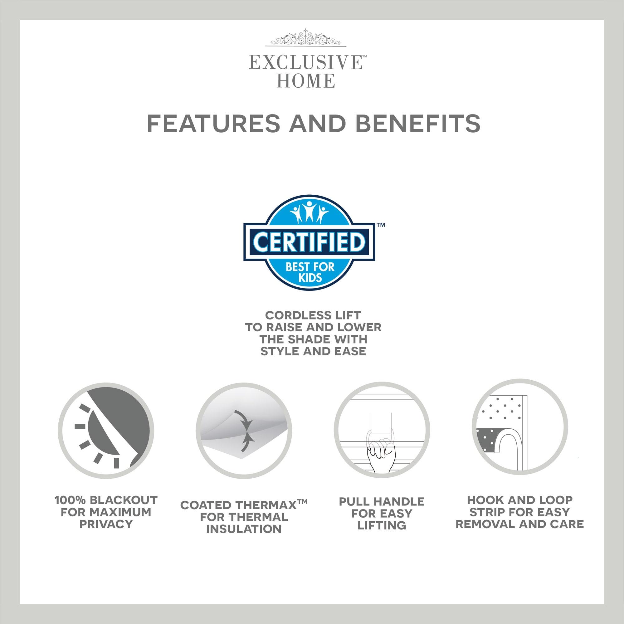 Amalgamated Textiles Exclusive Home Prague Trellis 100% Blackout Roman Shade