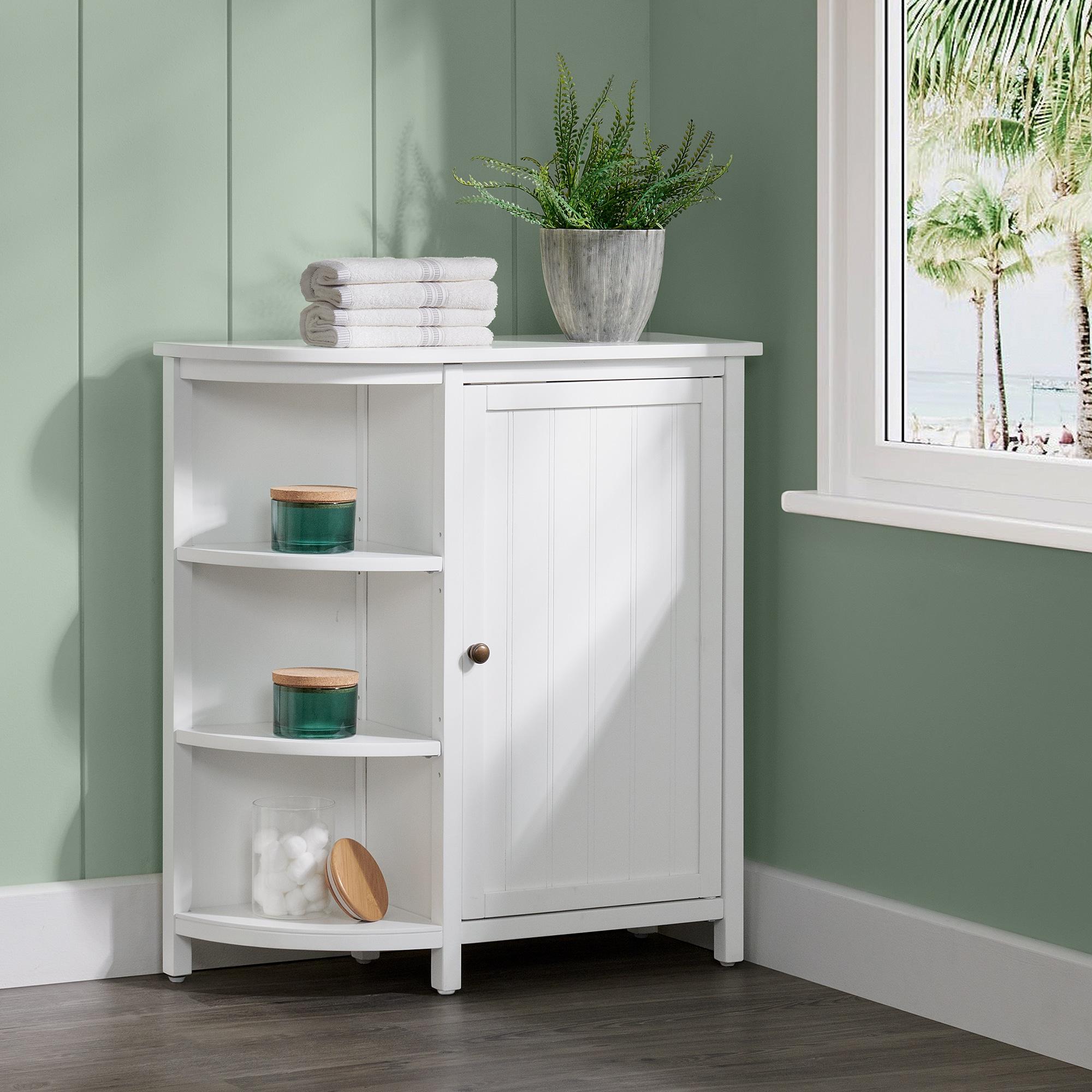 Dover Deluxe Storage Cabinet with Shelving White - Alaterre Furniture