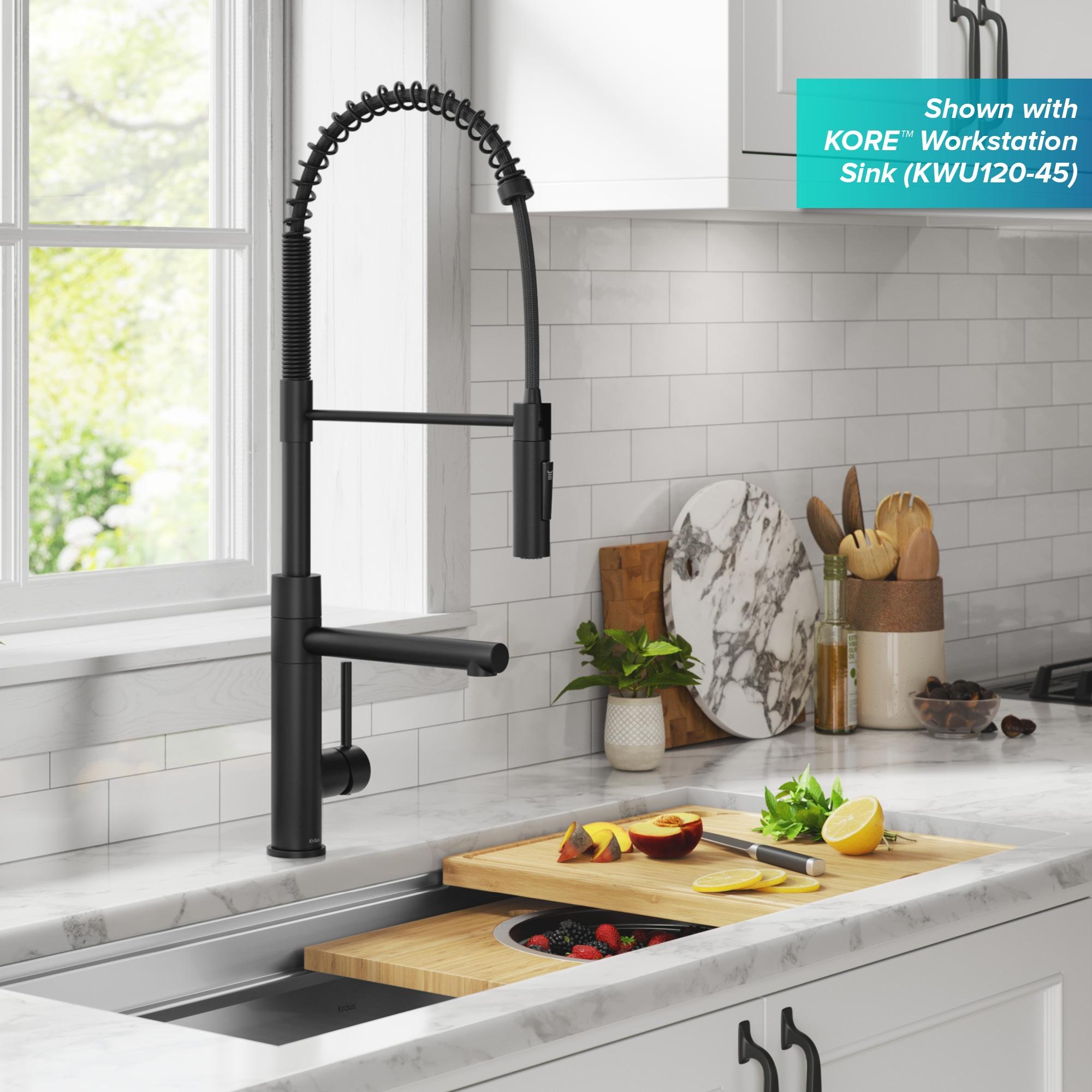 Artec Pro Commercial Style Pull-Down Single Handle Kitchen Faucet with Pot Filler