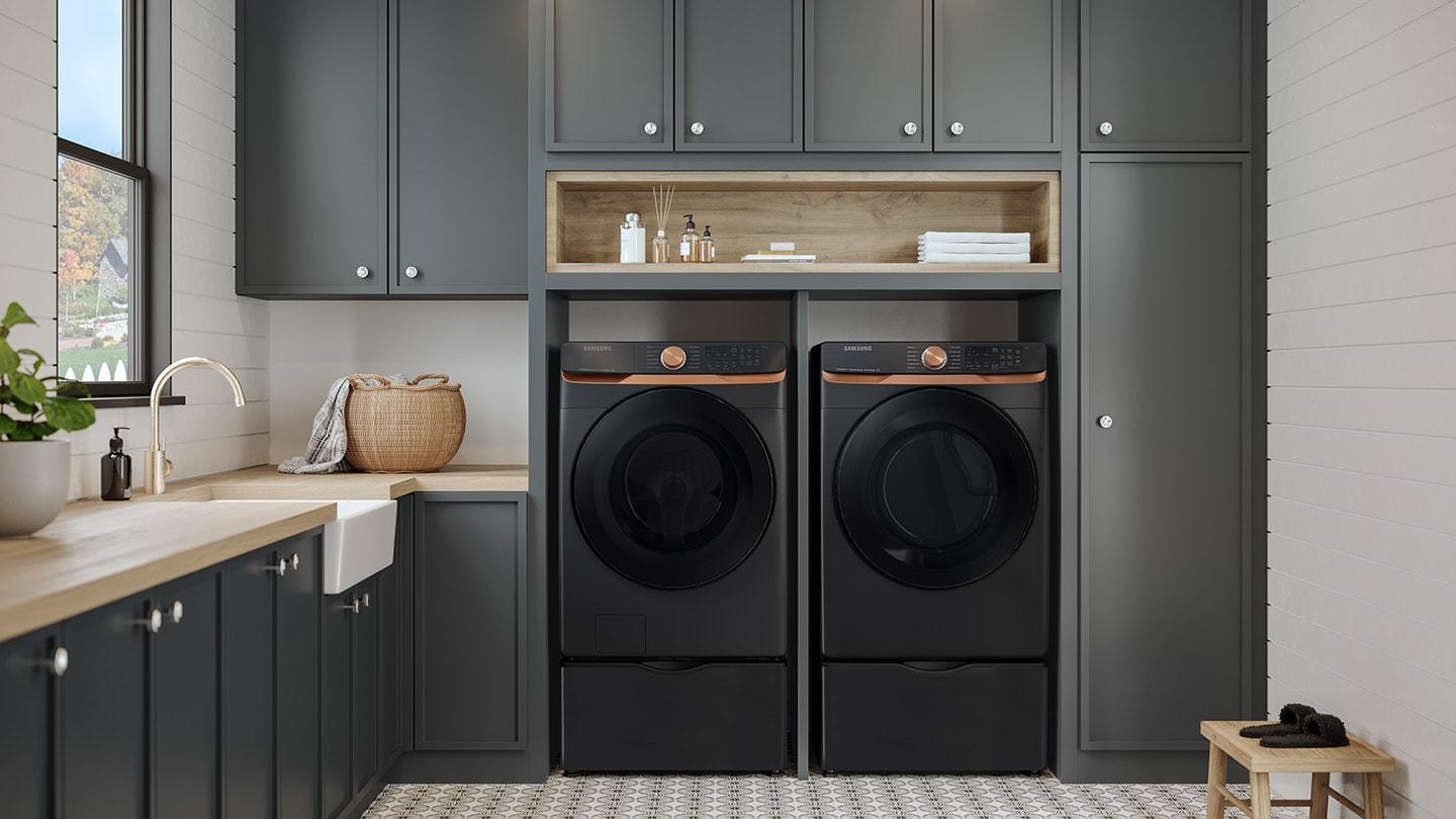 Samsung 5.0 cu. ft. Extra Large Capacity Smart Front Load Washer with Super Speed Wash and Steam